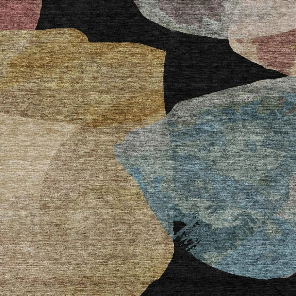 9' X 12' Black And Brown Abstract Washable Indoor Outdoor Area Rug Homeroots Outdoor