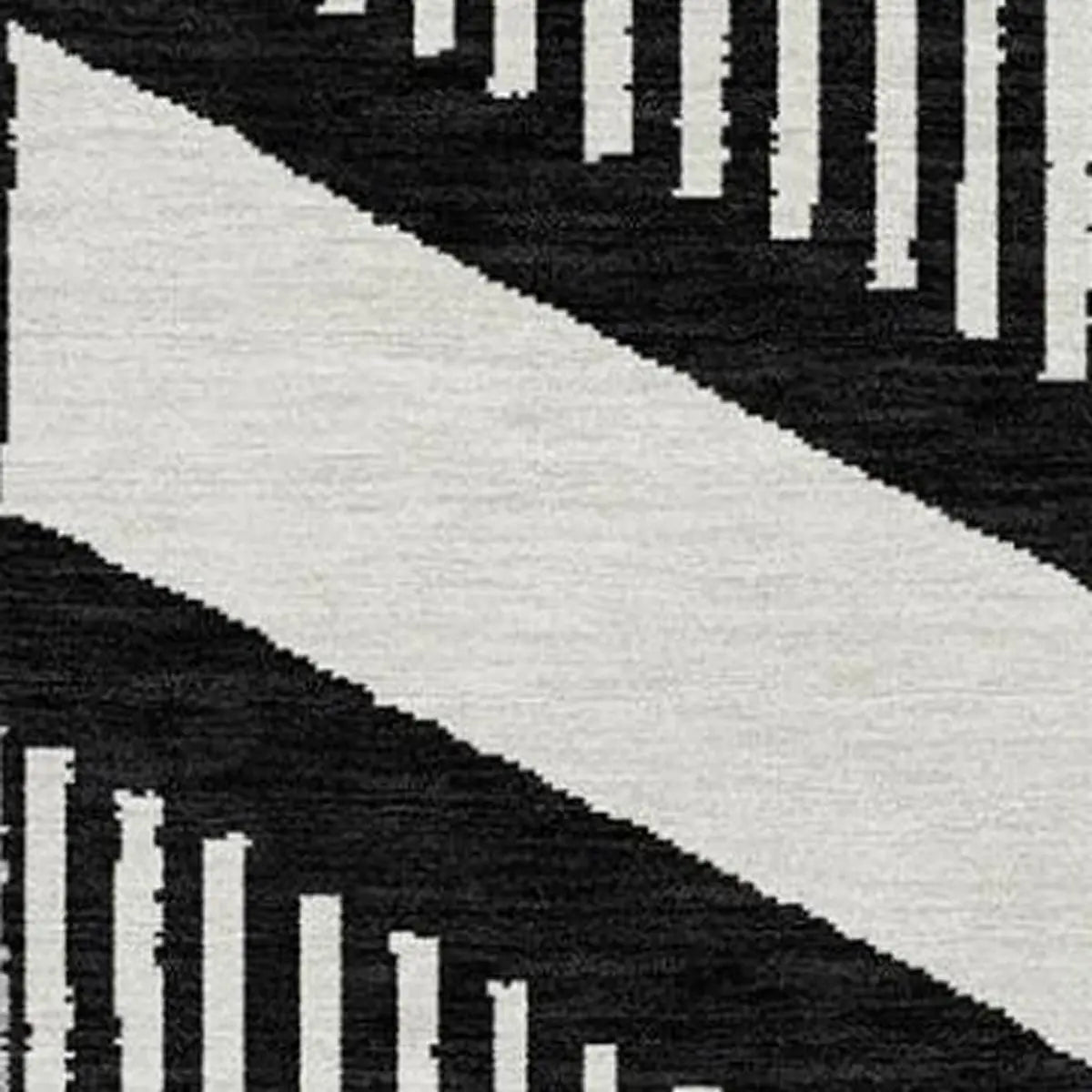 9' X 12' Black And Graphite Geometric Washable Indoor Outdoor Area Rug Homeroots Outdoor