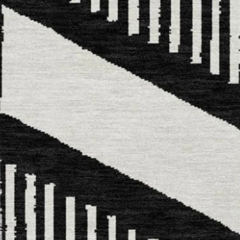 9' X 12' Black And Graphite Geometric Washable Indoor Outdoor Area Rug Homeroots Outdoor