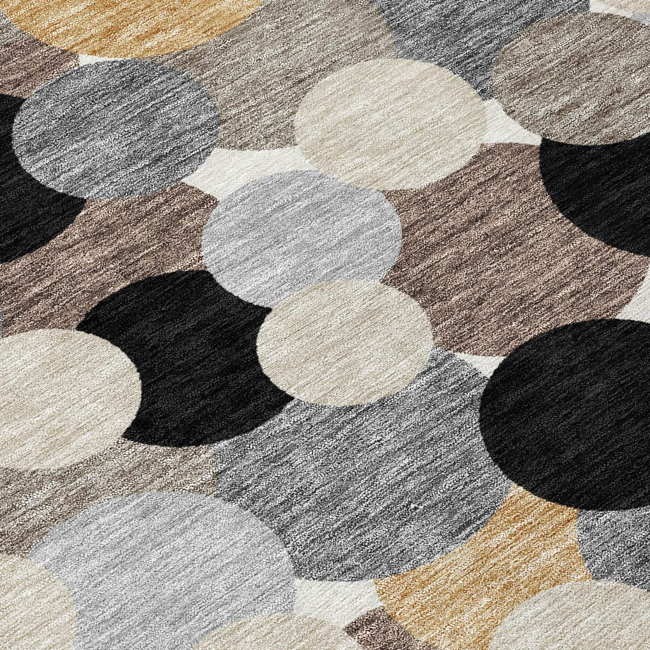 9' X 12' Black And Ivory Geometric Washable Indoor Outdoor Area Rug Homeroots Outdoor