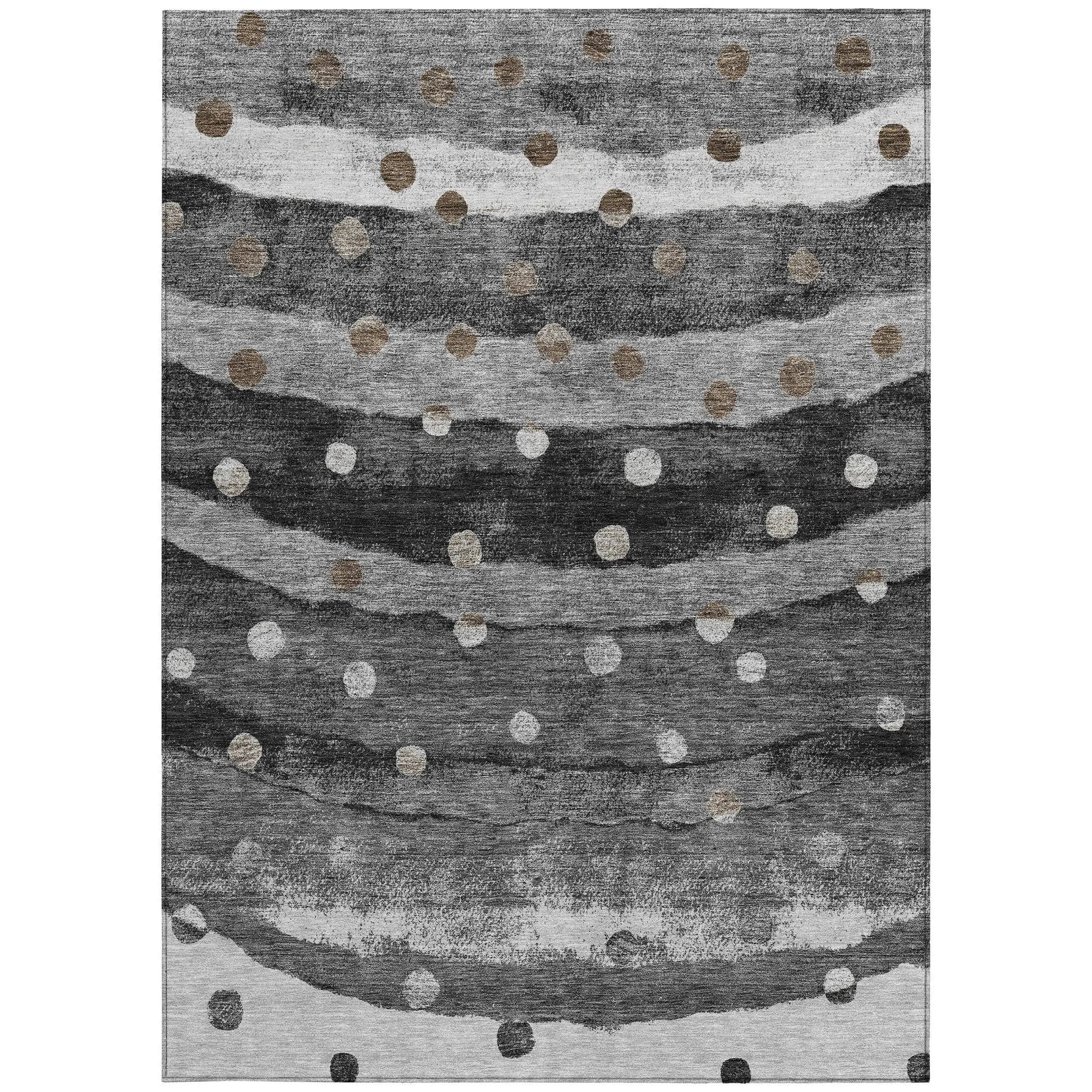 9' X 12' Black And Navy Blue Striped Washable Indoor Outdoor Area Rug Homeroots Outdoor