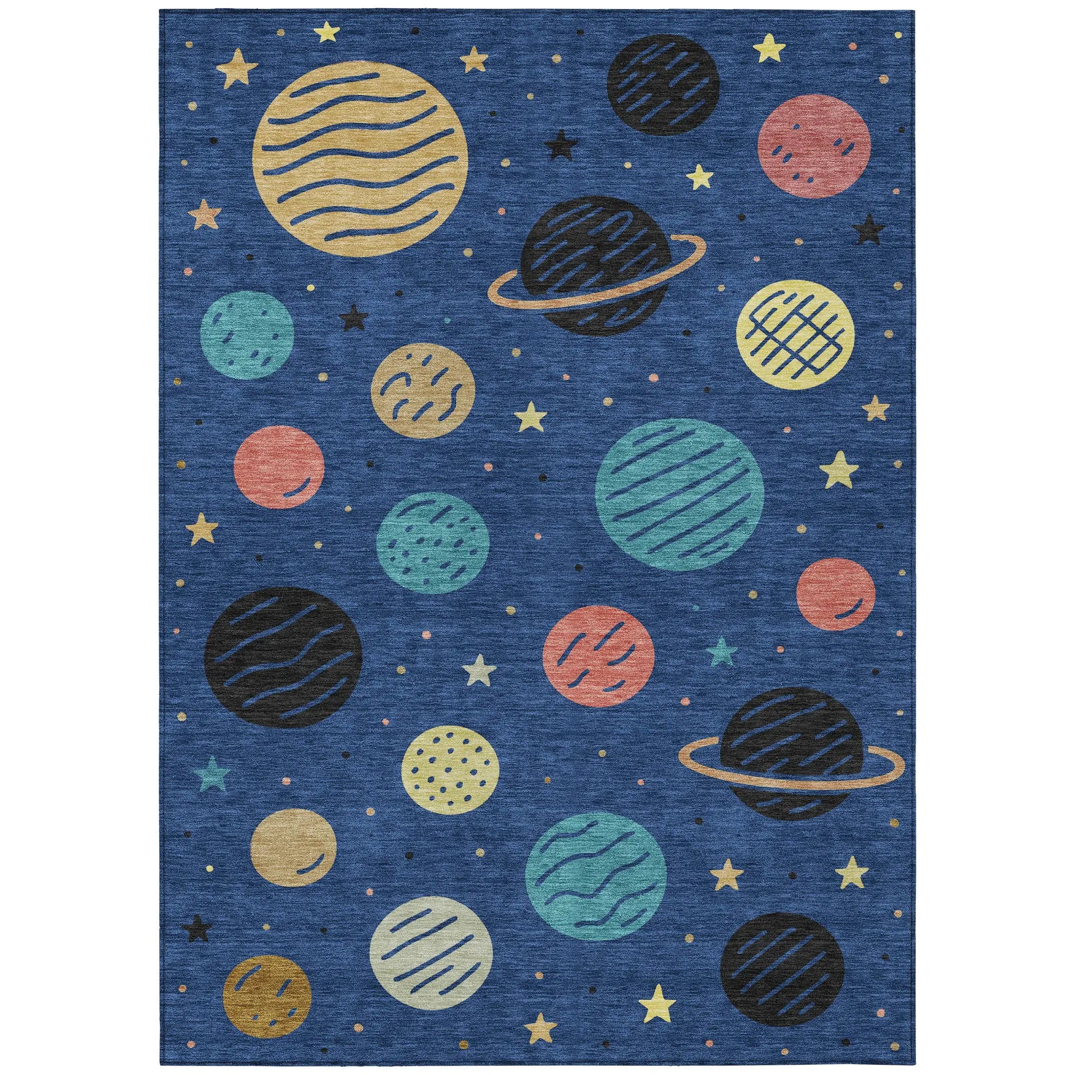 9' X 12' Blue And Black Floral Washable Indoor Outdoor Area Rug Homeroots Outdoor