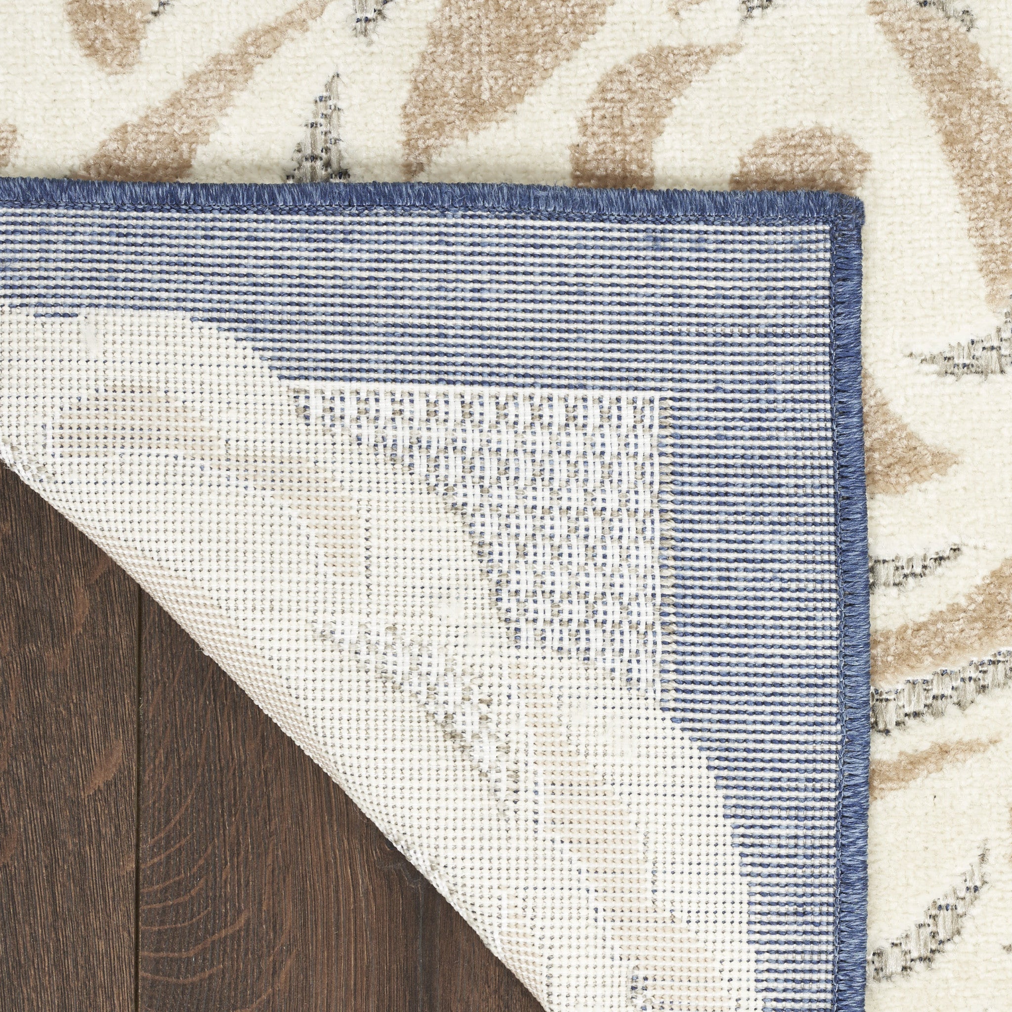 9' X 12' Blue And Grey Floral Stain Resistant Non Skid Area Rug Homeroots Outdoor