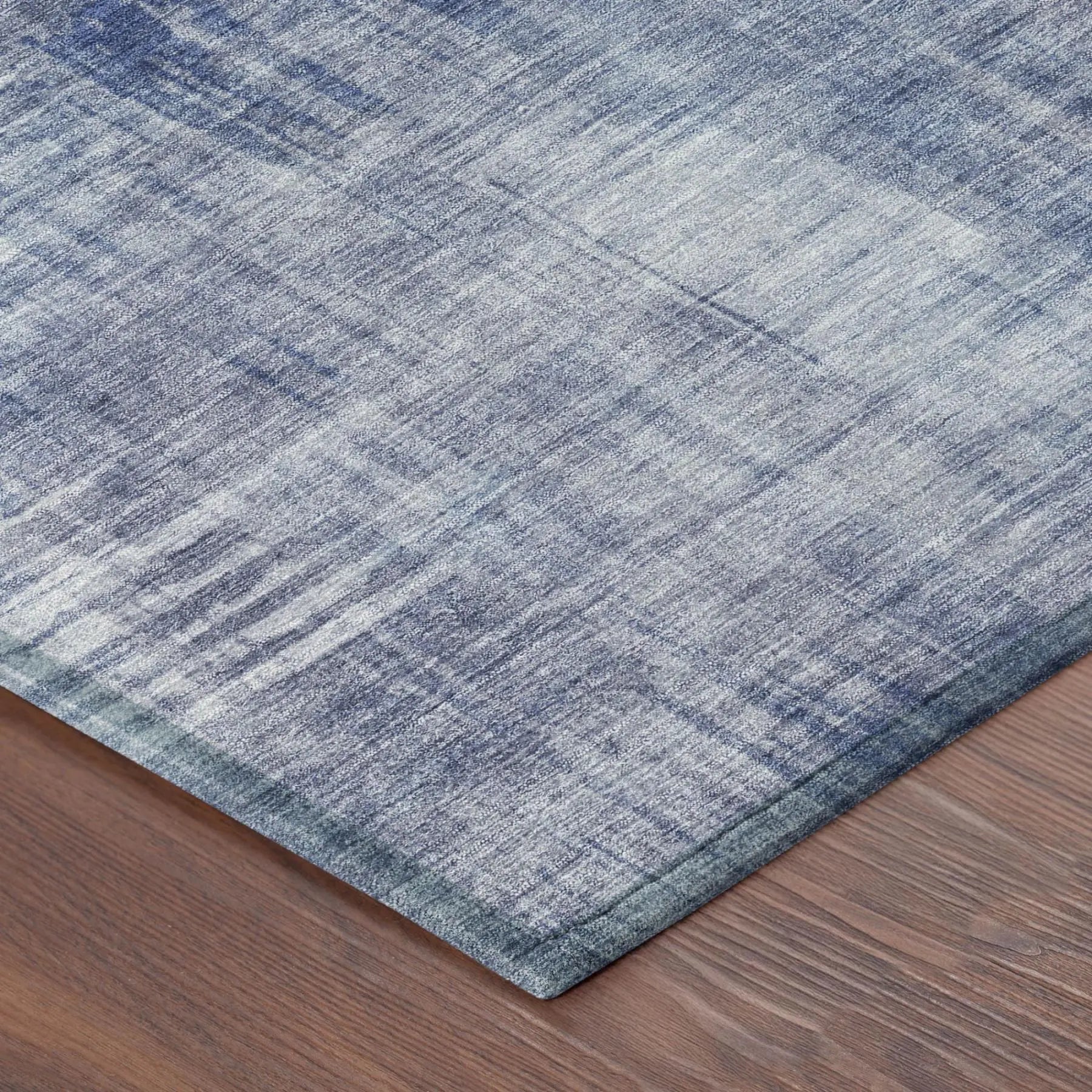 9' X 12' Blue And Lilac Abstract Washable Indoor Outdoor Area Rug Homeroots Outdoor