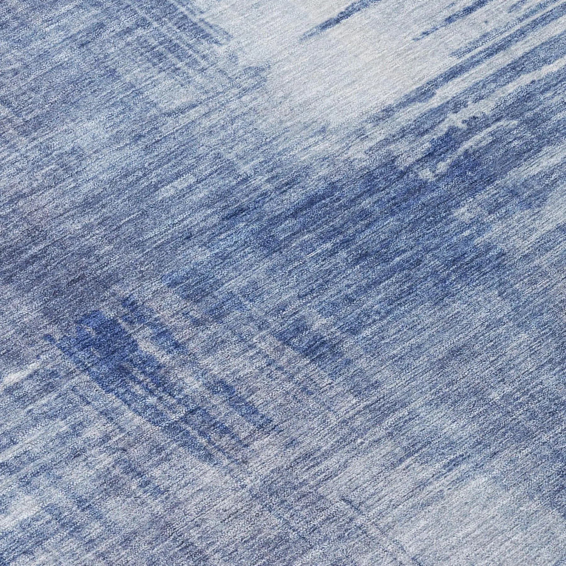 9' X 12' Blue And Lilac Abstract Washable Indoor Outdoor Area Rug Homeroots Outdoor