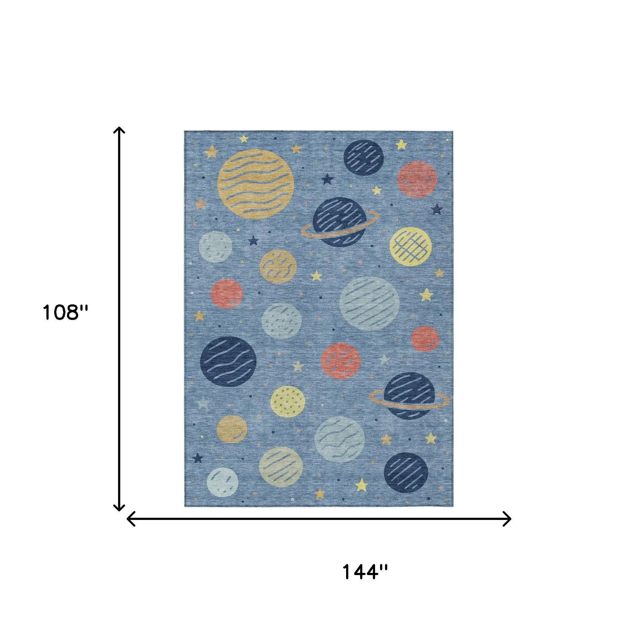 9' X 12' Blue And Navy Blue Floral Washable Indoor Outdoor Area Rug Homeroots Outdoor