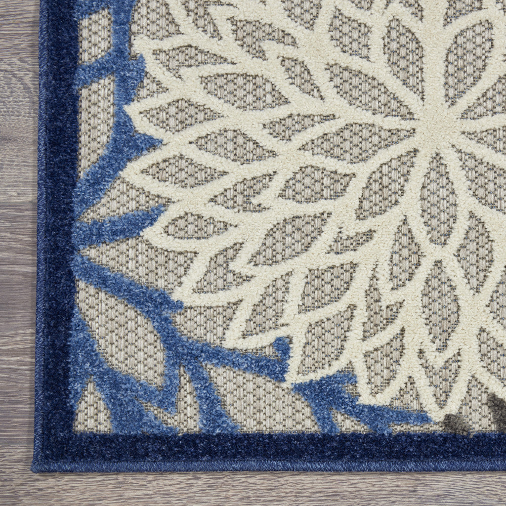 9' X 12' Blue Indoor Outdoor Area Rug - GreatEagleInc