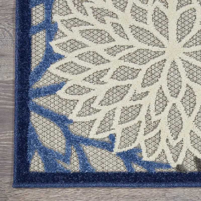 9' X 12' Blue Indoor Outdoor Area Rug - GreatEagleInc
