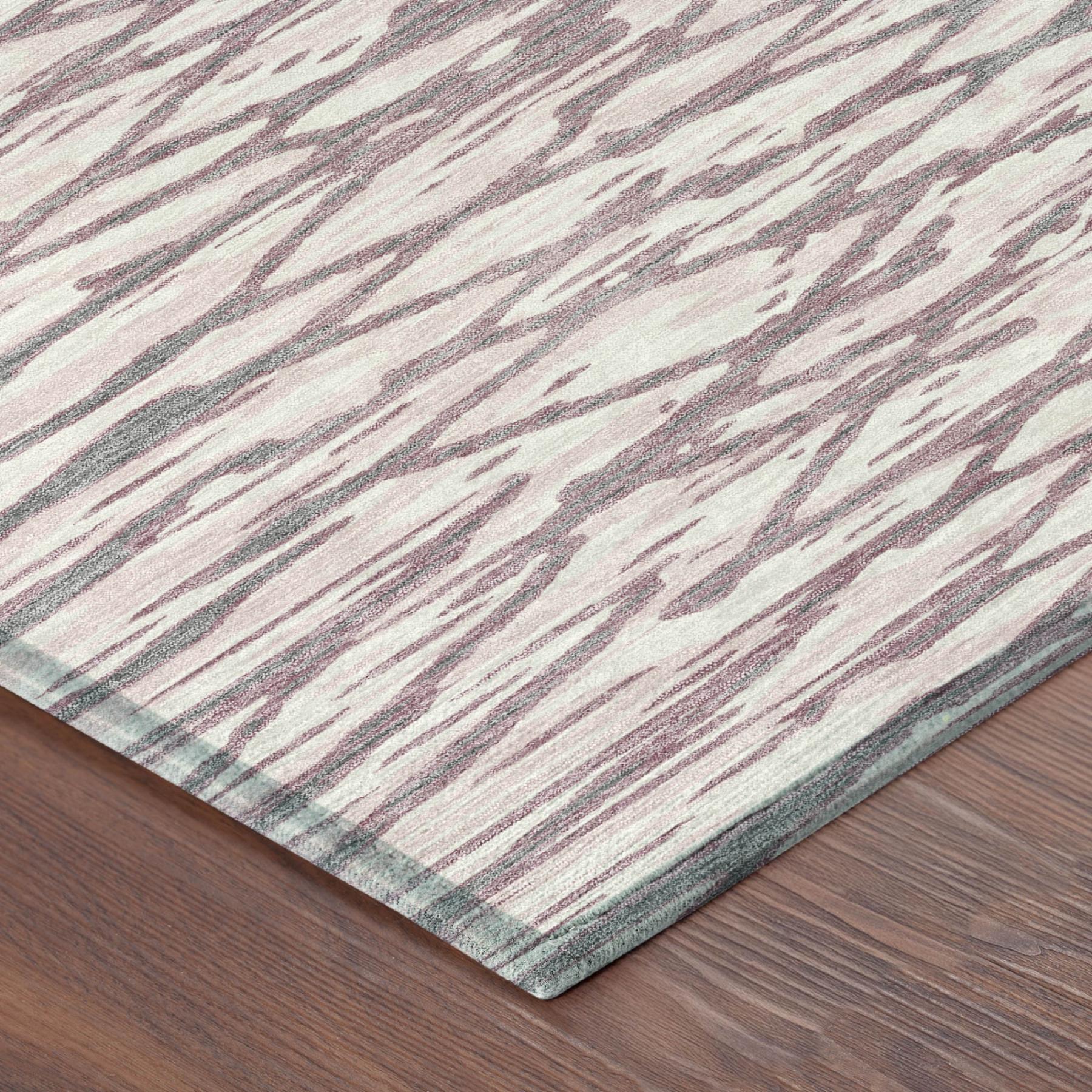 9' X 12' Blush And Pink Abstract Washable Indoor Outdoor Area Rug Homeroots Outdoor
