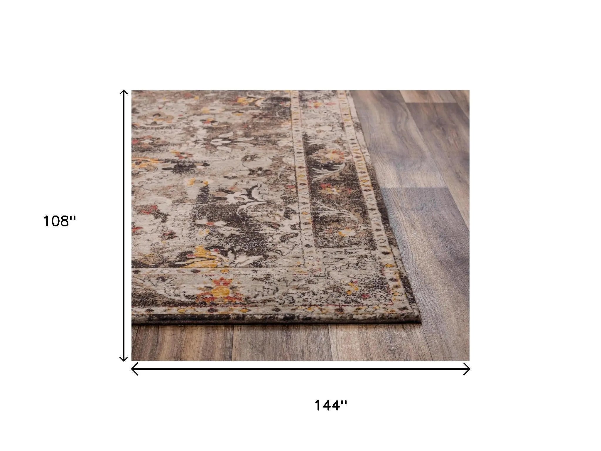 9' X 12' Brown Beige And Apricot New Zealand Lambs Wool Oriental Hand Carved Handmade Area Rug Homeroots Home Decor