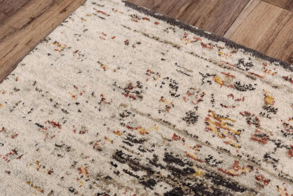 9' X 12' Brown Beige And Apricot New Zealand Lambs Wool Oriental Hand Carved Handmade Area Rug Homeroots Home Decor