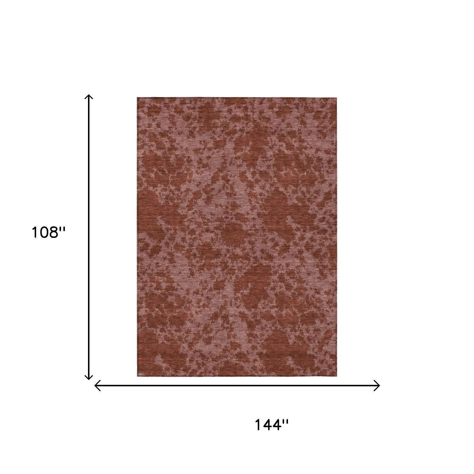 9' X 12' Burgundy And Red Abstract Washable Indoor Outdoor Area Rug Homeroots Outdoor