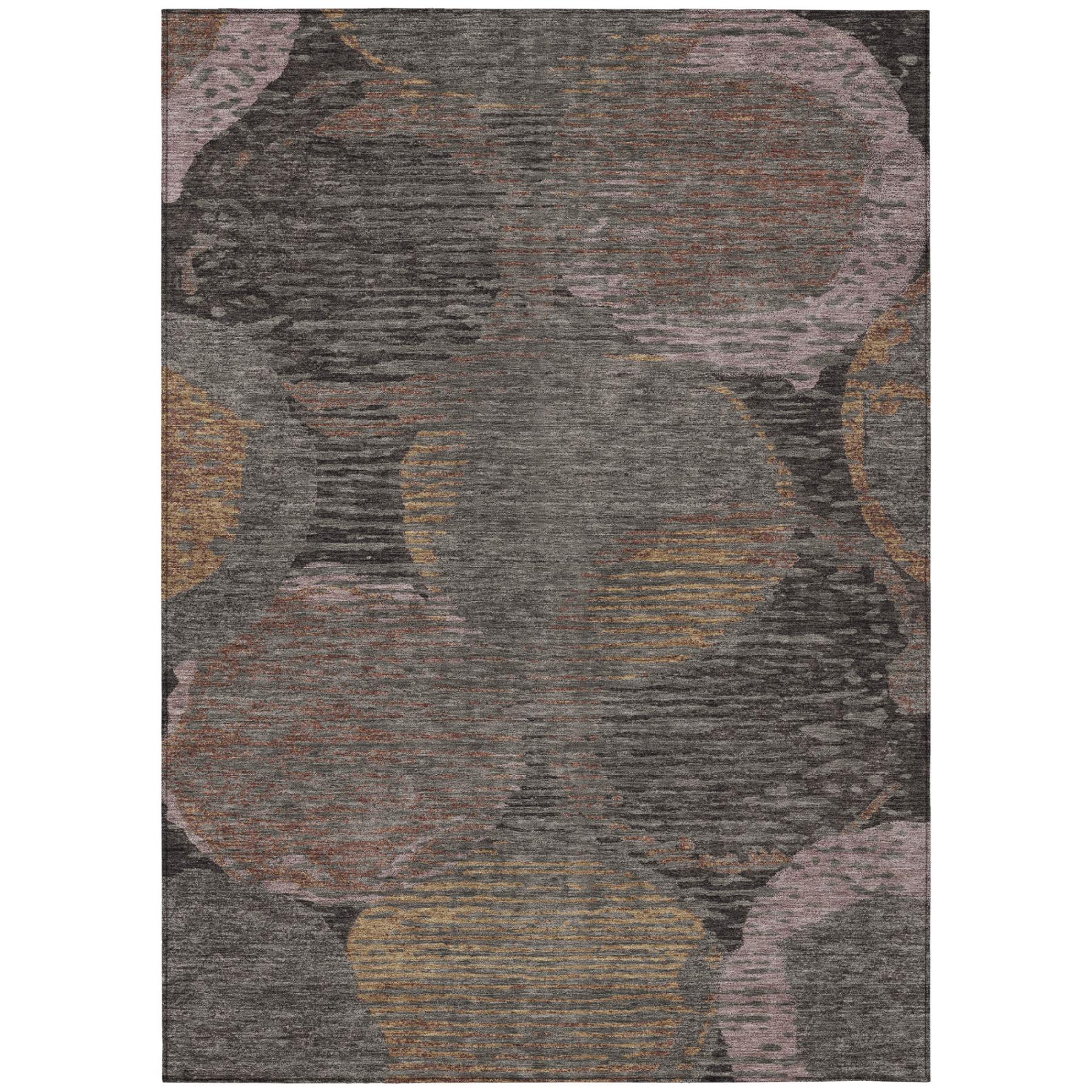 9' X 12' Chocolate And Brown Geometric Washable Indoor Outdoor Area Rug Homeroots Outdoor
