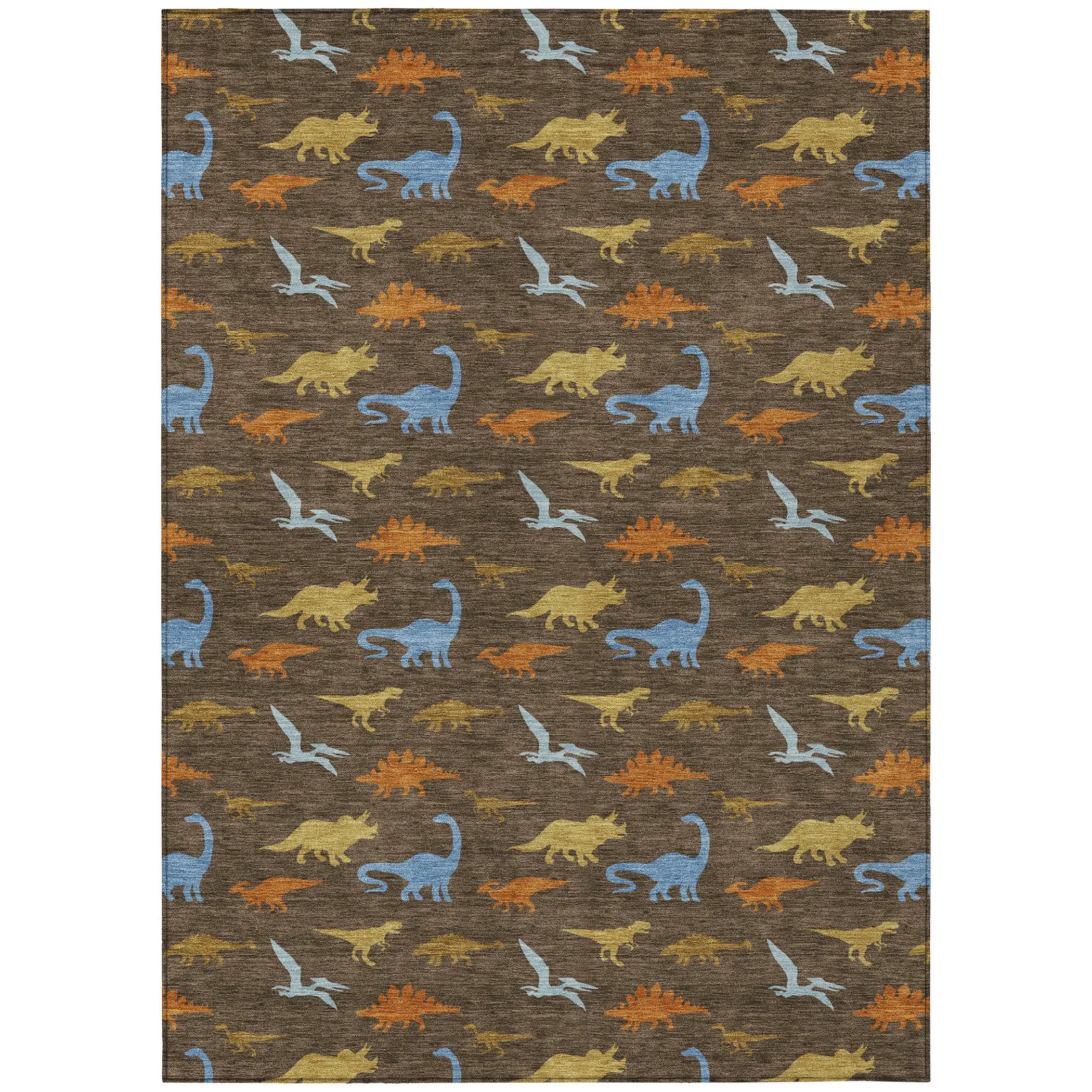 9' X 12' Chocolate And Brown Geometric Washable Indoor Outdoor Area Rug Homeroots Outdoor
