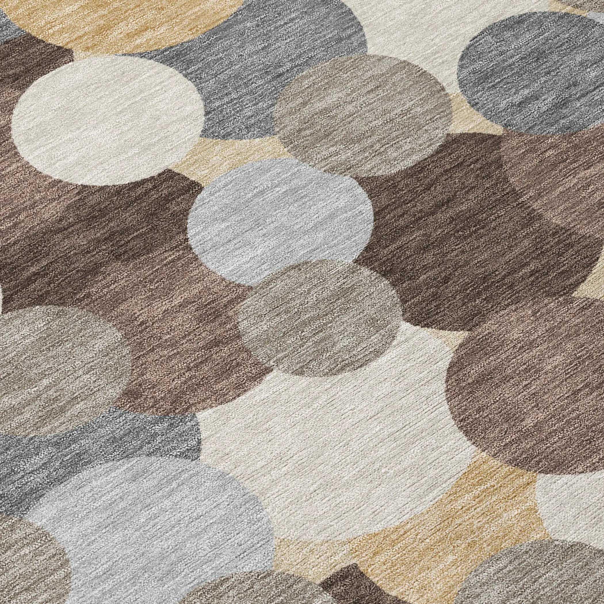 9' X 12' Chocolate And Ivory Geometric Washable Indoor Outdoor Area Rug Homeroots Outdoor
