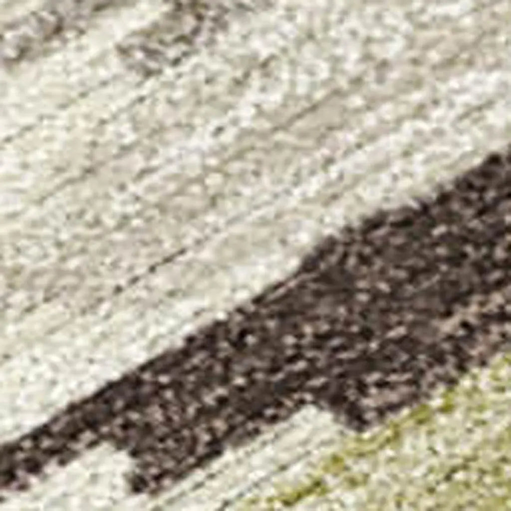 9' X 12' Chocolate And Ivory Tribal Washable Indoor Outdoor Area Rug Homeroots Outdoor