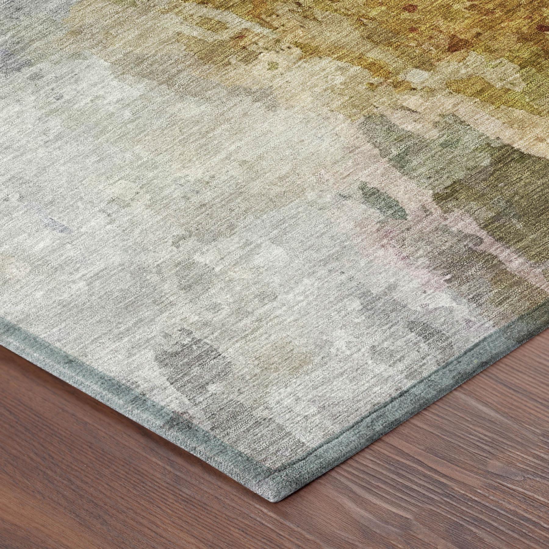 9' X 12' Copper And Orange Abstract Washable Indoor Outdoor Area Rug Homeroots Outdoor
