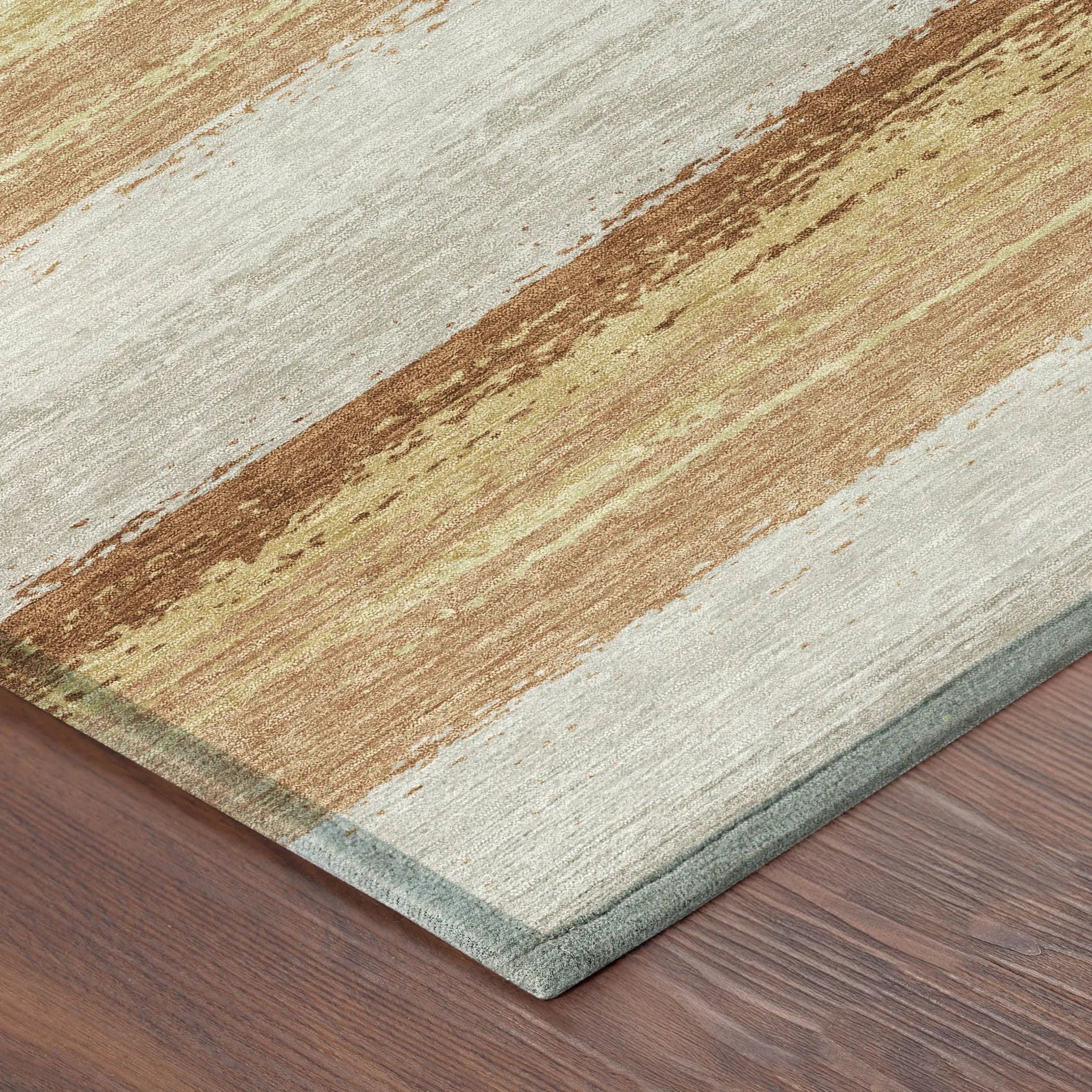 9' X 12' Copper And Purple Striped Washable Indoor Outdoor Area Rug Homeroots Outdoor