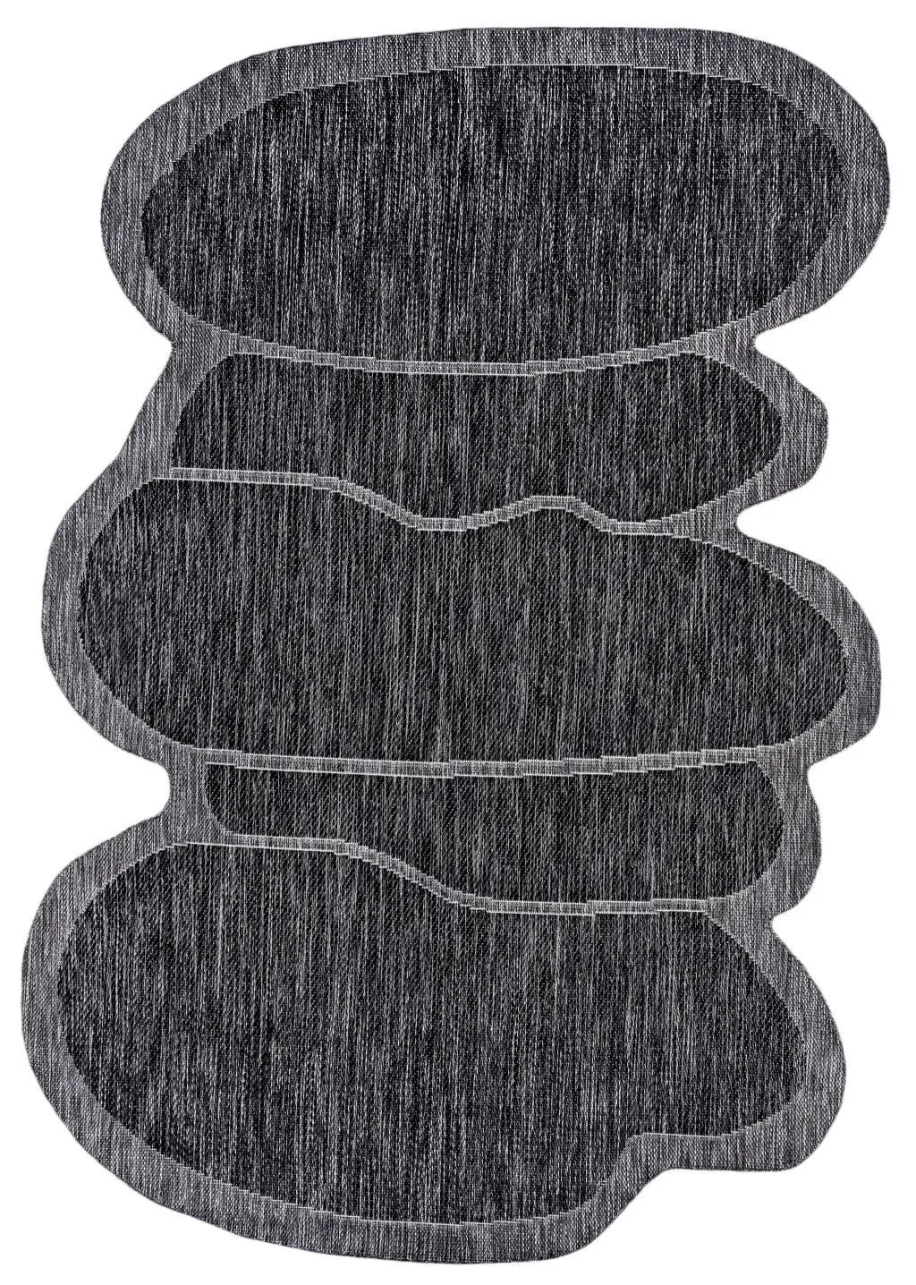 9' X 12' Dark Gray And Gray Medallion Indoor Outdoor Area Rug Homeroots Outdoor