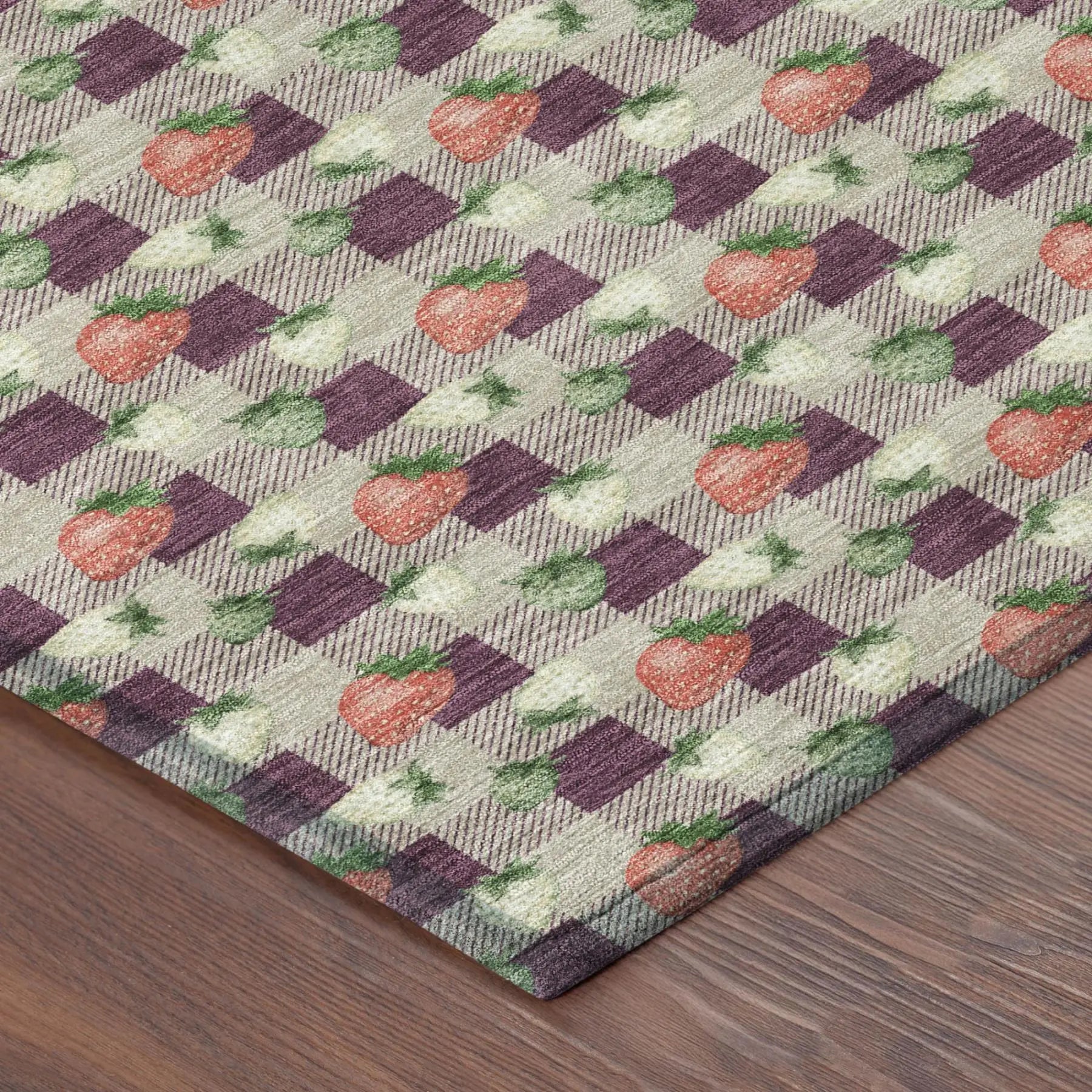 9' X 12' Eggplant And Purple Floral Washable Indoor Outdoor Area Rug Homeroots Outdoor