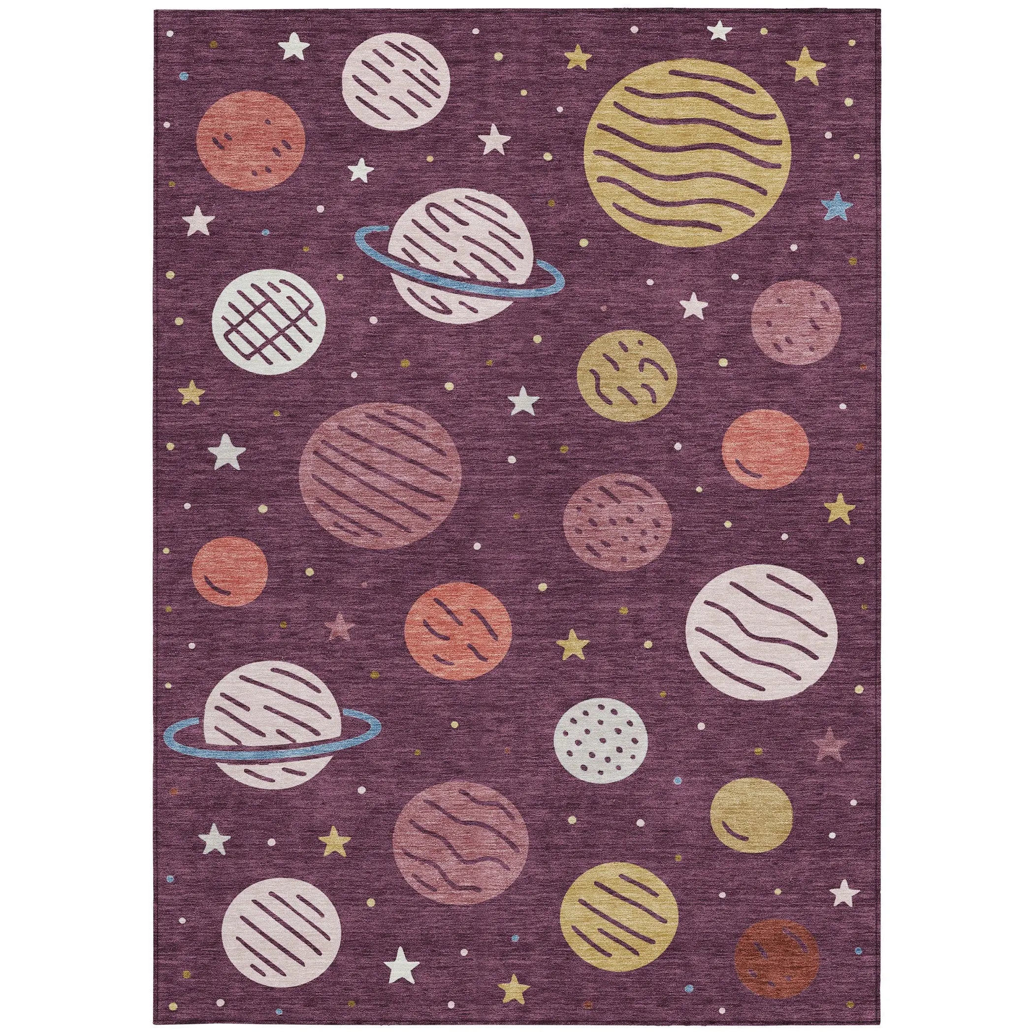 9' X 12' Eggplant And Purple Floral Washable Indoor Outdoor Area Rug Homeroots Outdoor