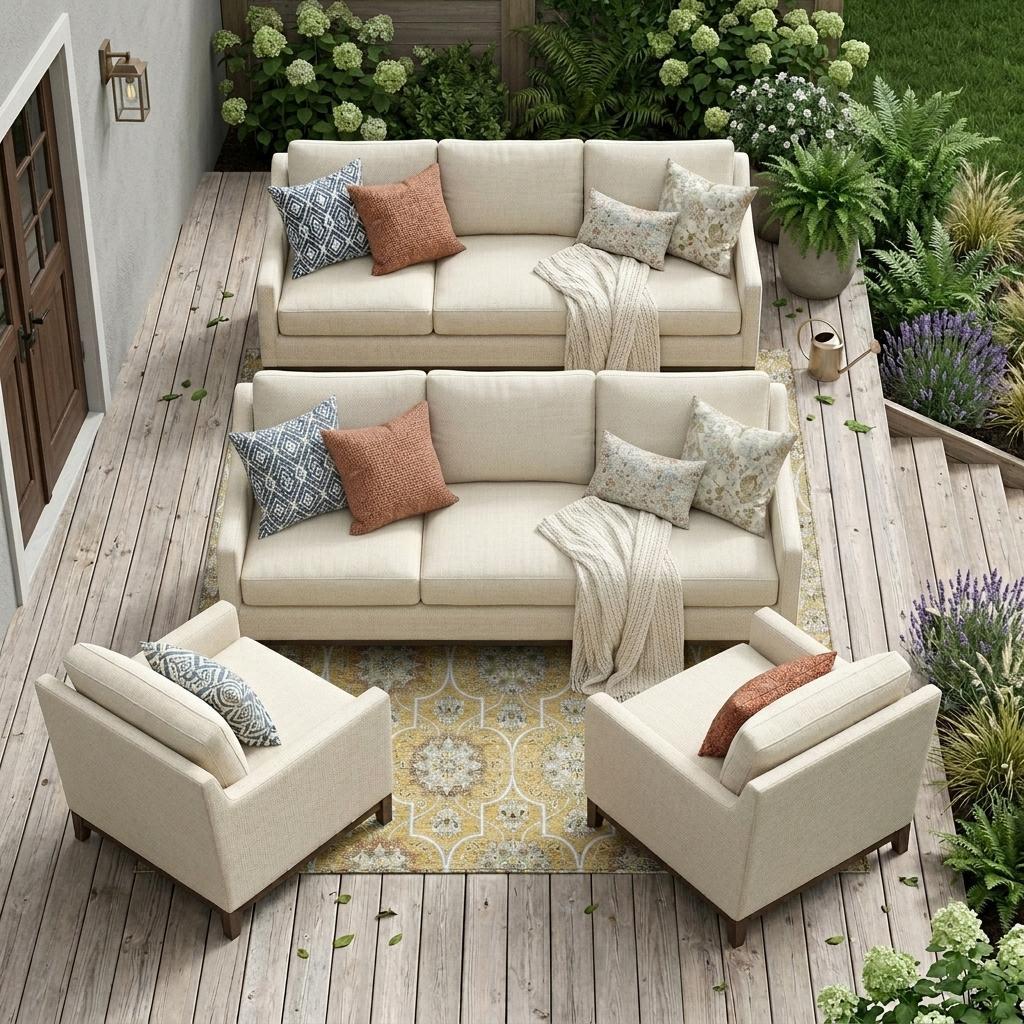 9' X 12' Gold And Beige Floral Medallion Washable Indoor Outdoor Area Rug Homeroots Outdoor