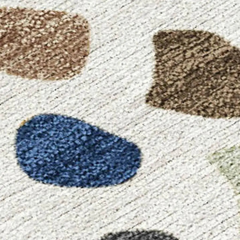 9' X 12' Gold And Ivory Tribal Washable Indoor Outdoor Area Rug Homeroots Outdoor