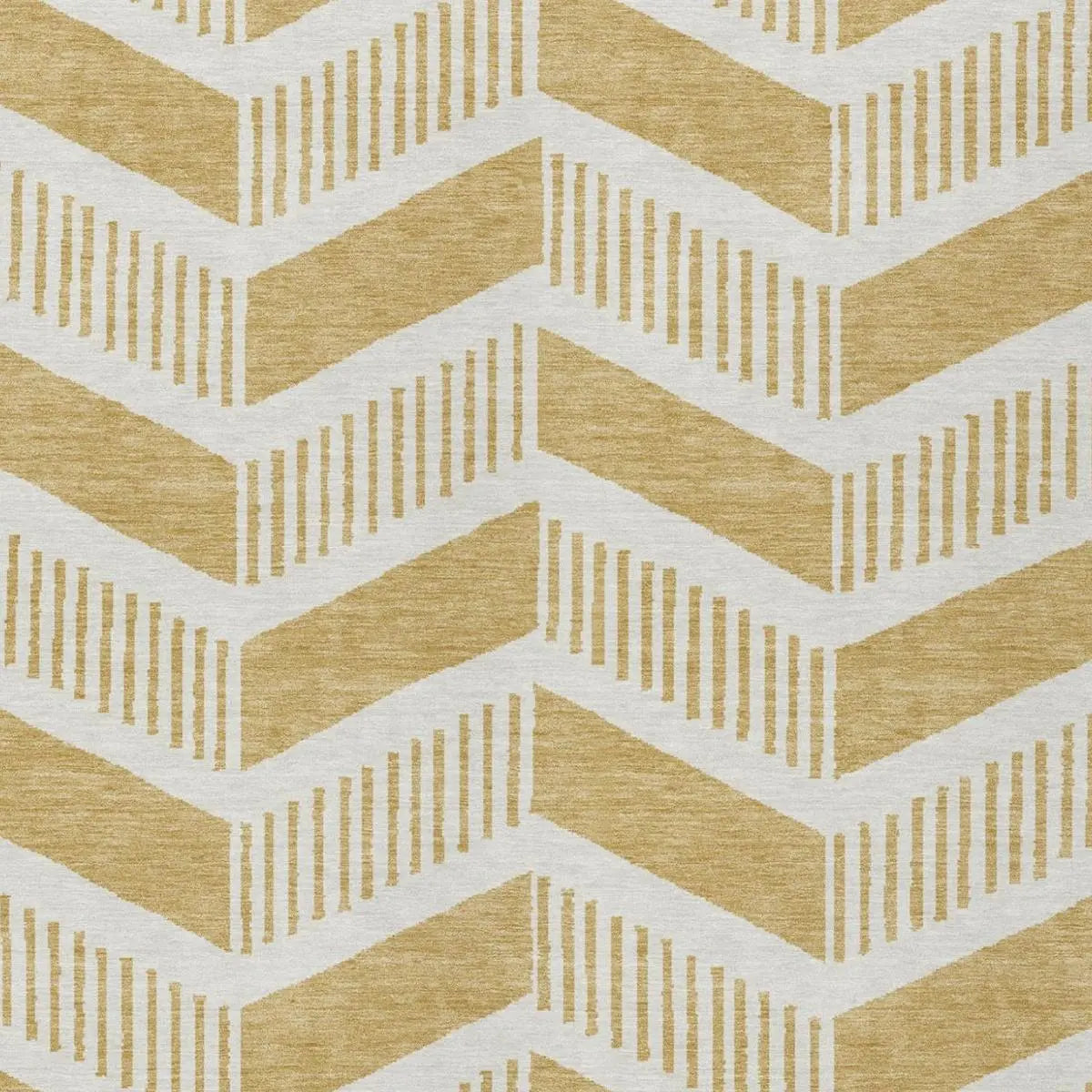 9' X 12' Gold And Linen Geometric Washable Indoor Outdoor Area Rug Homeroots Outdoor