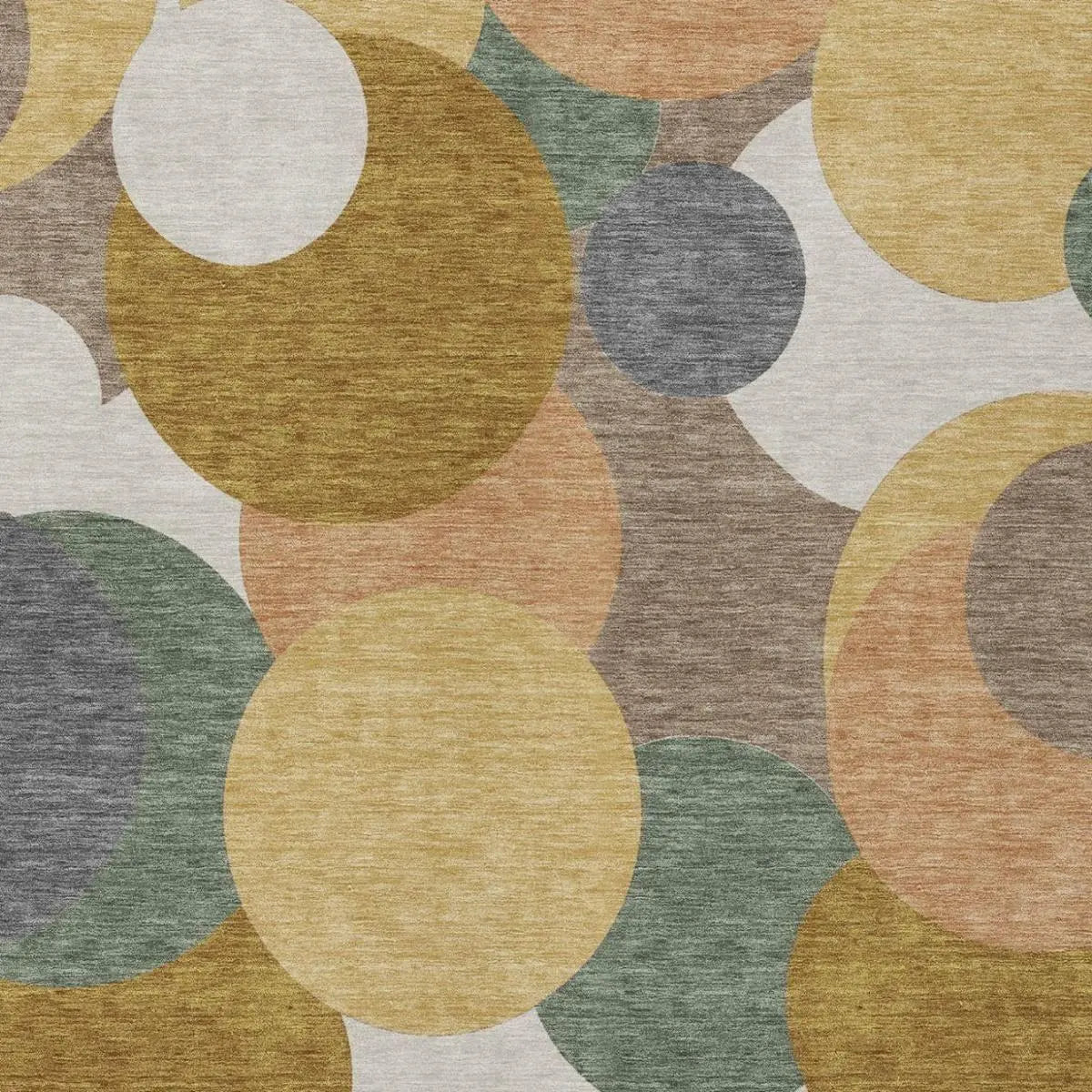9' X 12' Gold And Walnut Geometric Washable Indoor Outdoor Area Rug Homeroots Outdoor