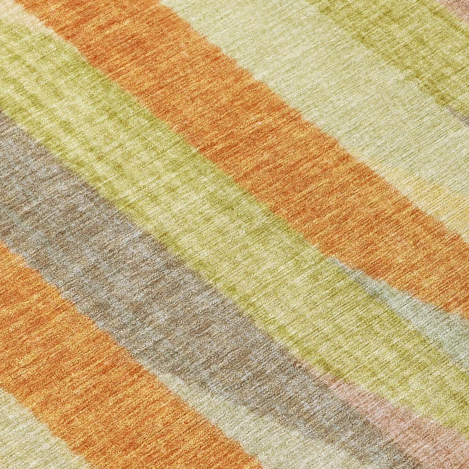 9' X 12' Gold And Wheat Striped Washable Indoor Outdoor Area Rug Homeroots Outdoor