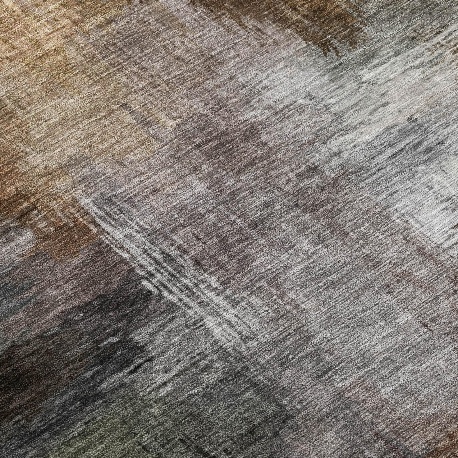 9' X 12' Granite Gray And Gray Abstract Washable Indoor Outdoor Area Rug Homeroots Outdoor