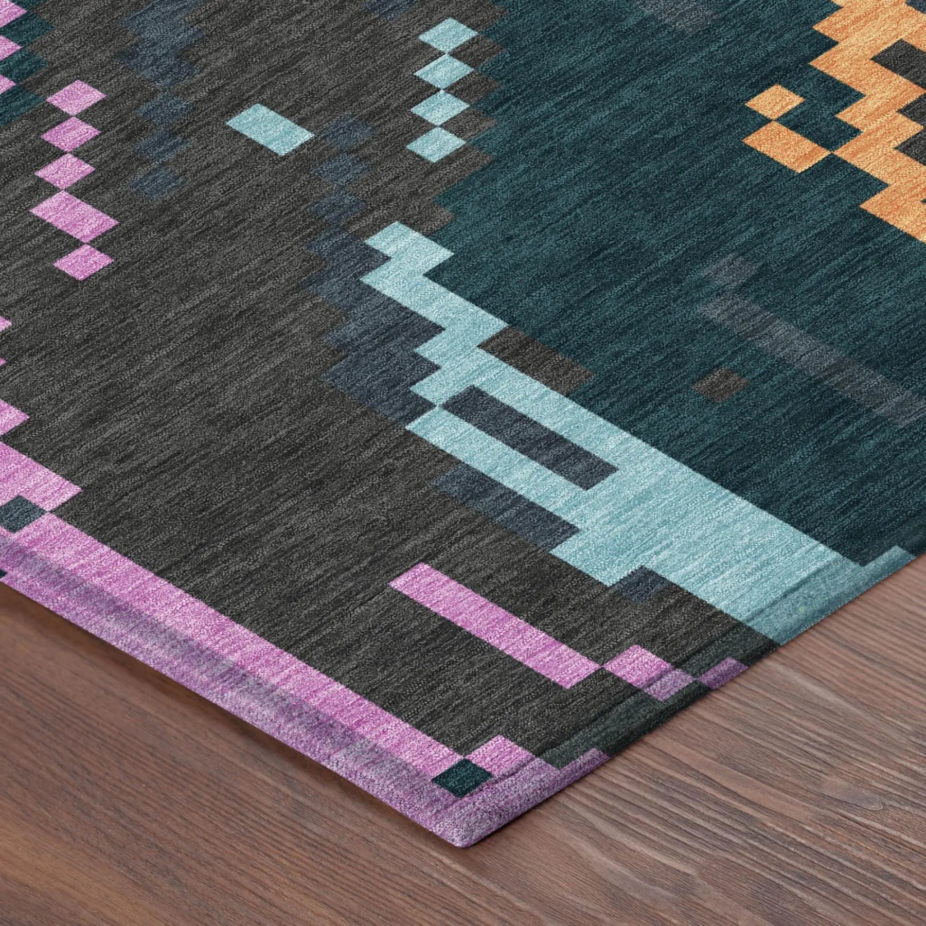 9' X 12' Graphite And Gray Abstract Washable Indoor Outdoor Area Rug Homeroots Outdoor