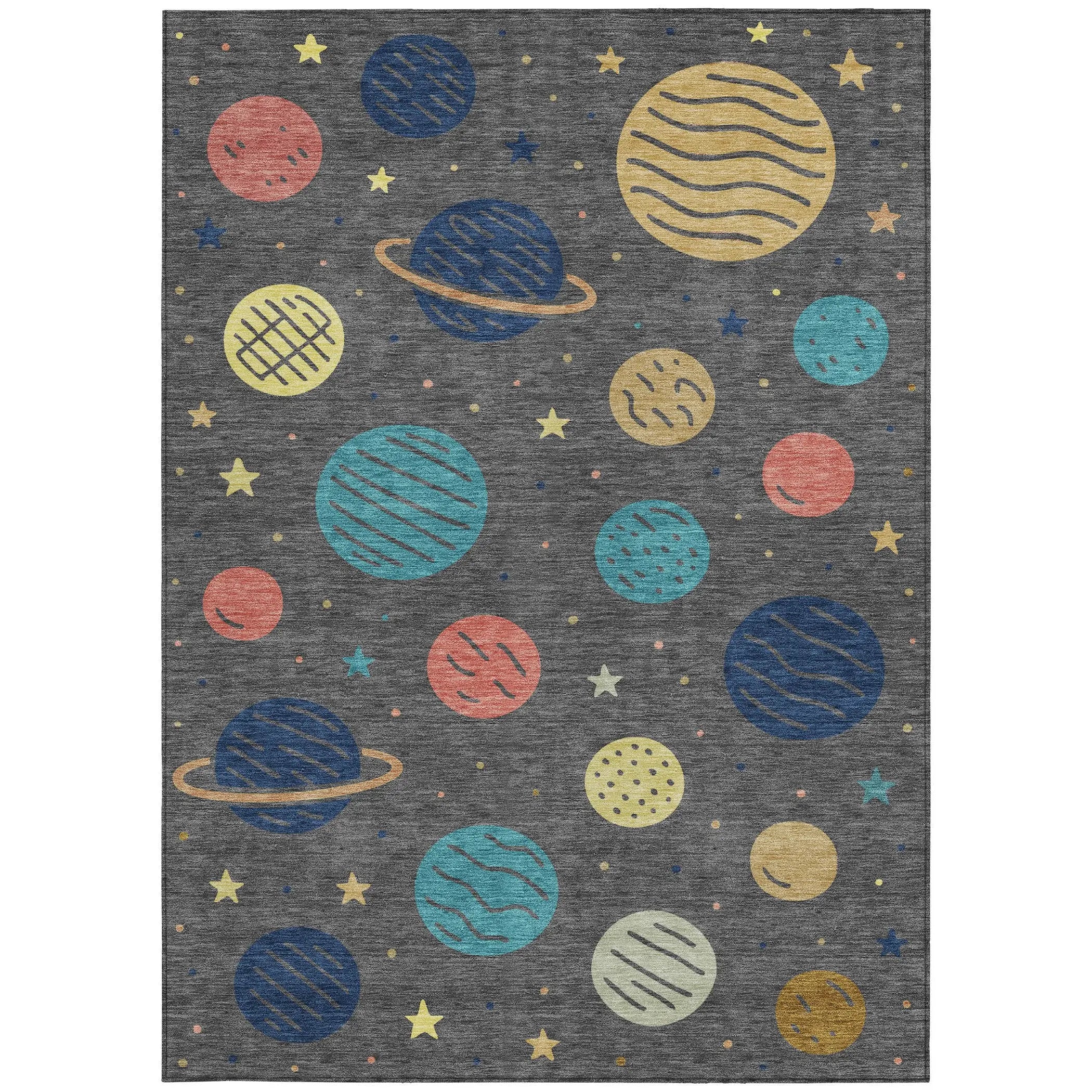 9' X 12' Graphite And Gray Floral Washable Indoor Outdoor Area Rug Homeroots Outdoor