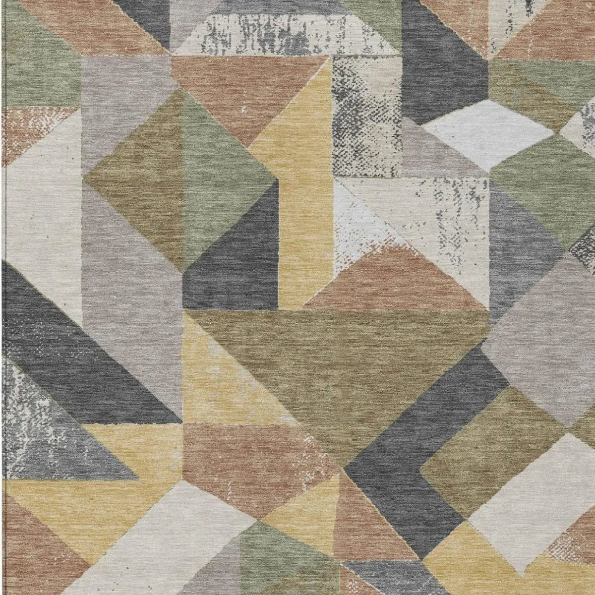 9' X 12' Graphite And Gray Geometric Washable Indoor Outdoor Area Rug Homeroots Outdoor