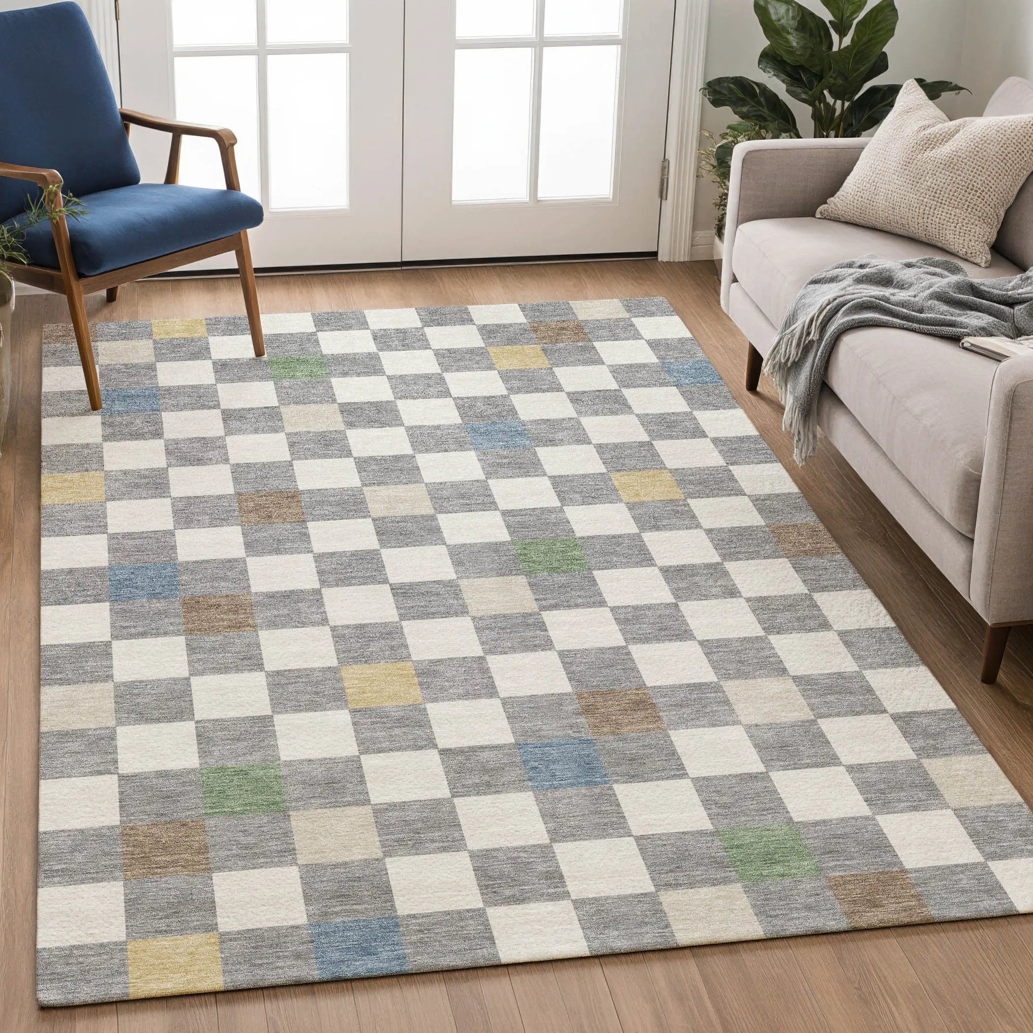 9' X 12' Gray And Beige Geometric Washable Indoor Outdoor Area Rug Homeroots Outdoor