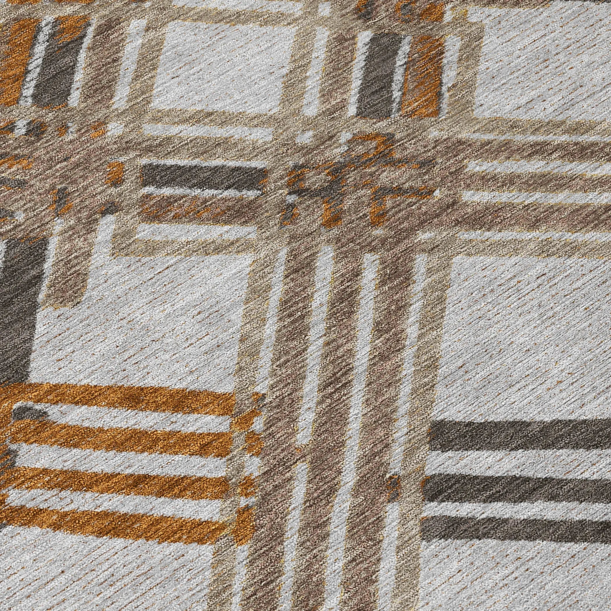 9' X 12' Gray And Gold Geometric Washable Indoor Outdoor Area Rug Homeroots Outdoor