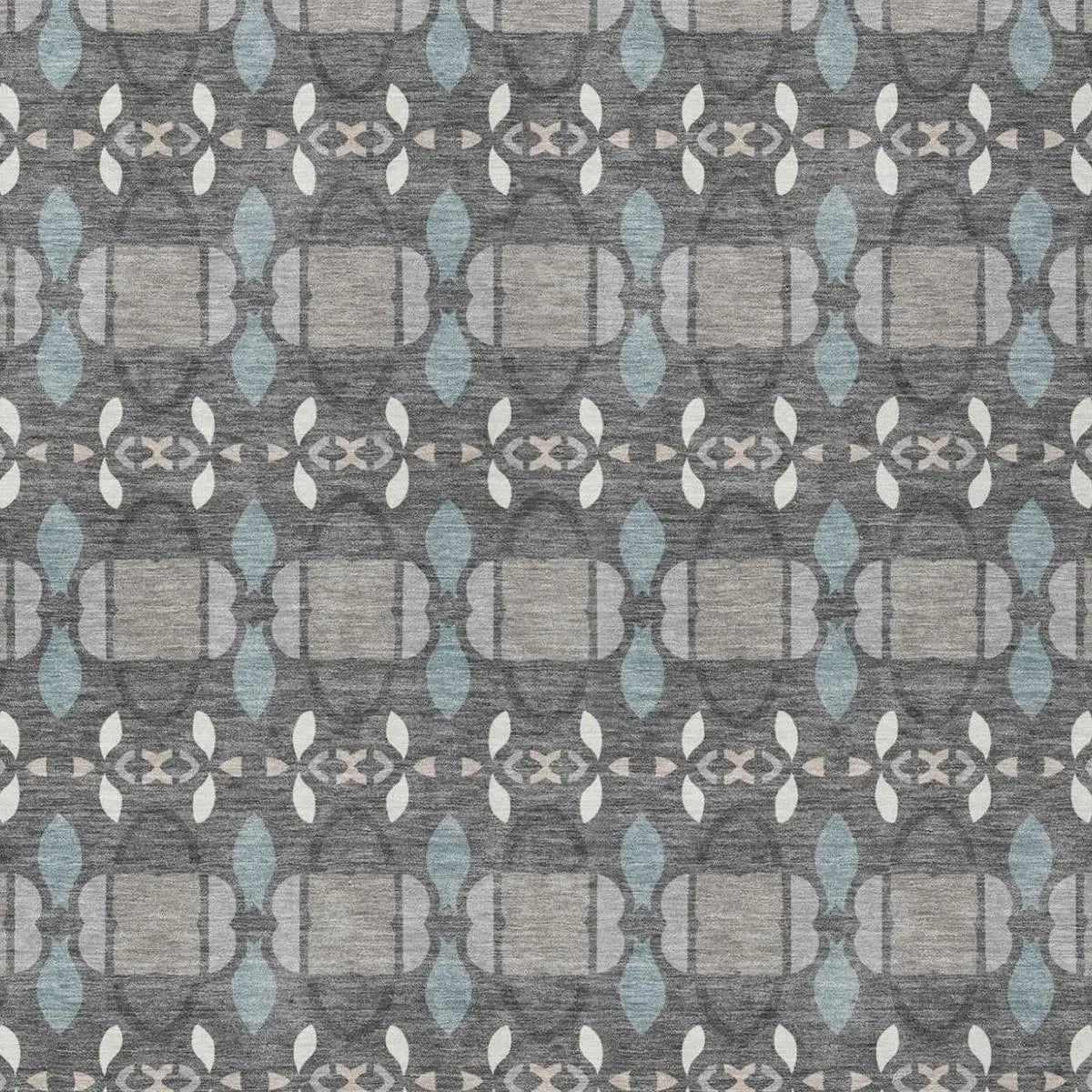 9' X 12' Gray And Graphite Striped Washable Indoor Outdoor Area Rug Homeroots Outdoor