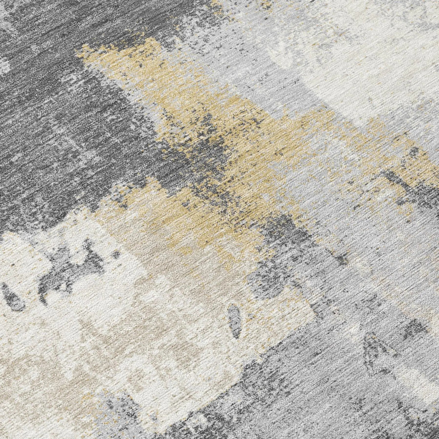9' X 12' Gray And Silver Abstract Washable Indoor Outdoor Area Rug Homeroots Outdoor