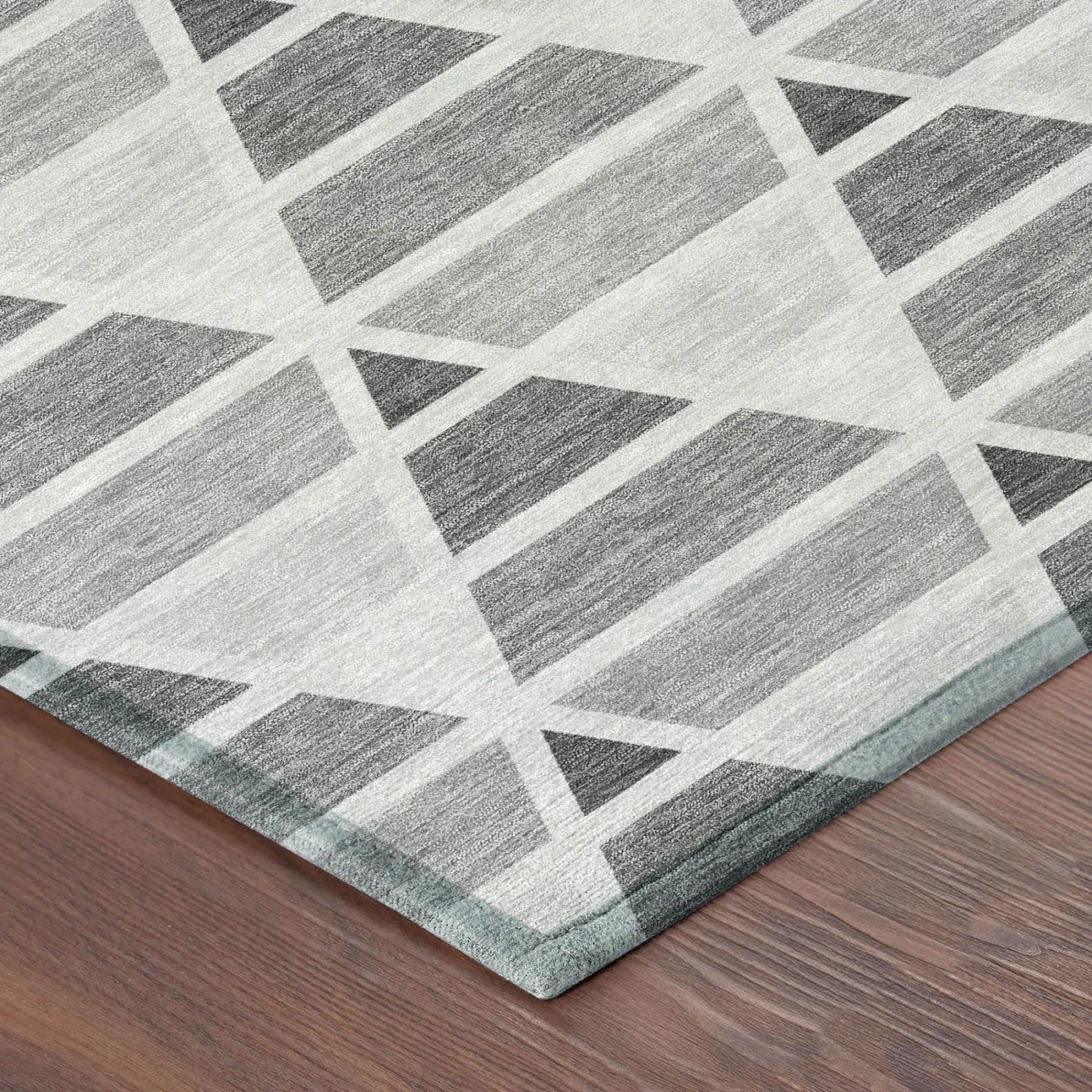 9' X 12' Gray And Silver Geometric Washable Indoor Outdoor Area Rug Homeroots Outdoor