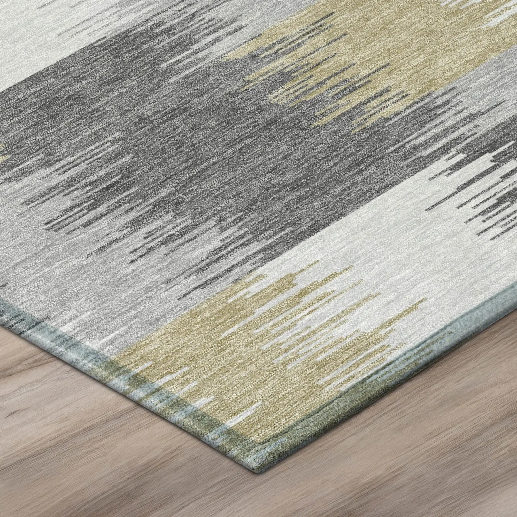 9' X 12' Gray And Silver Geometric Washable Indoor Outdoor Area Rug Homeroots Outdoor