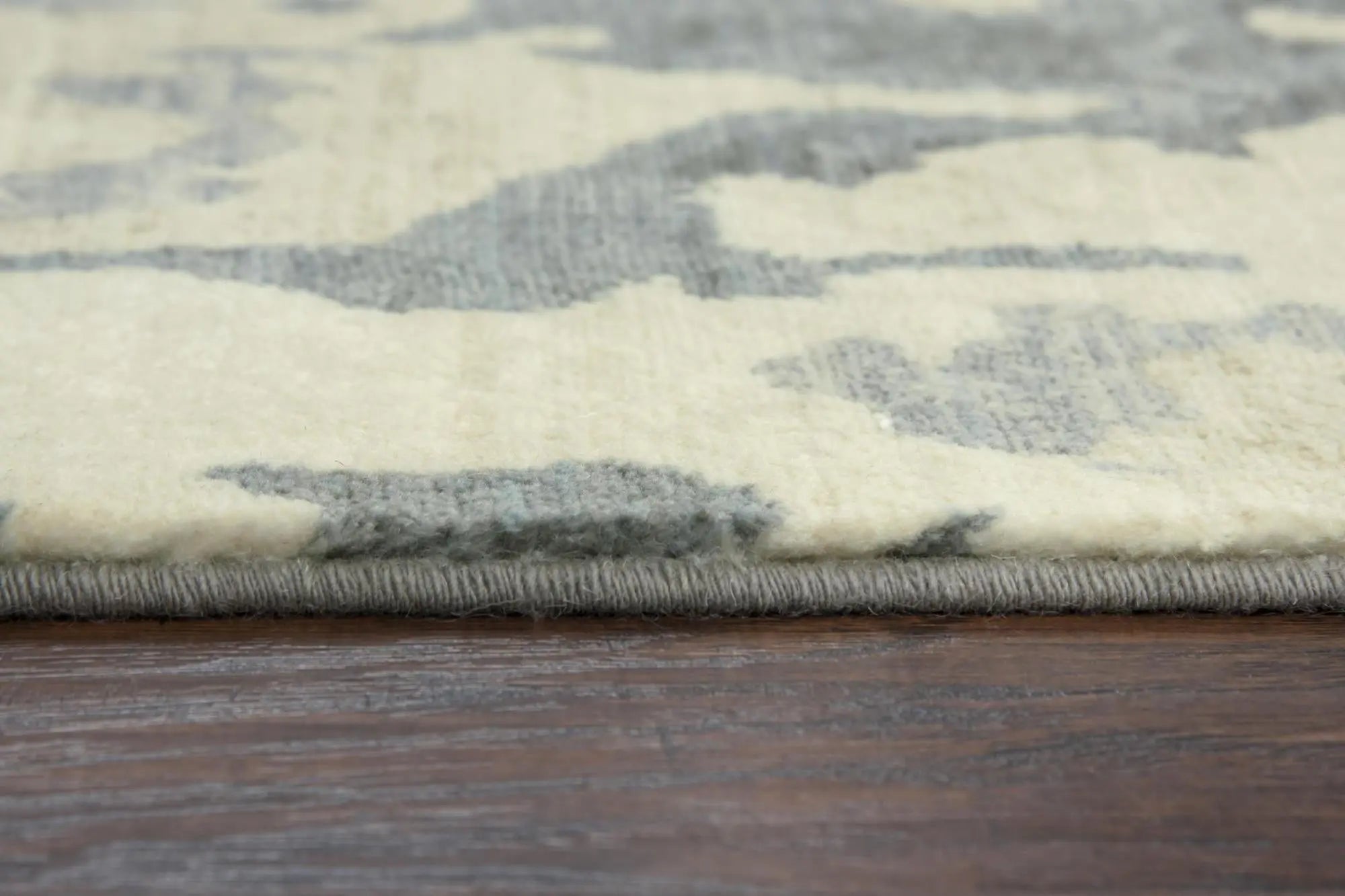 9' X 12' Gray Cream Yellow And Teal New Zealand Lambs Wool Abstract Hand Carved Handmade Area Rug Homeroots Home Decor