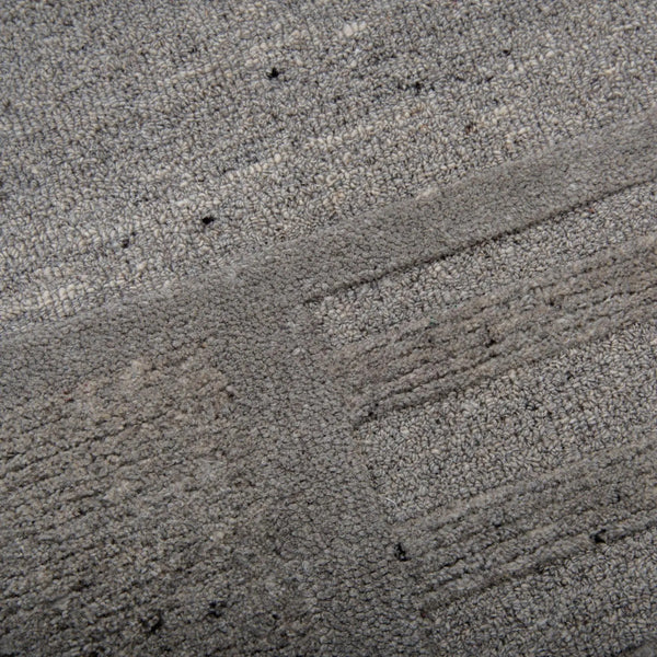 9' X 12' Gray Light Gray And Dark Gray Wool Plaid Hand Tufted Area Rug Homeroots Home Decor