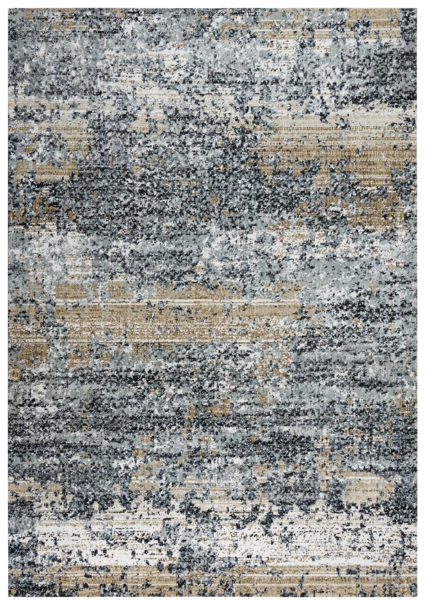9' X 12' Gray Light Gray Brown Beige And Ivory Abstract Hand Carved Handmade Area Rug Homeroots Home Decor