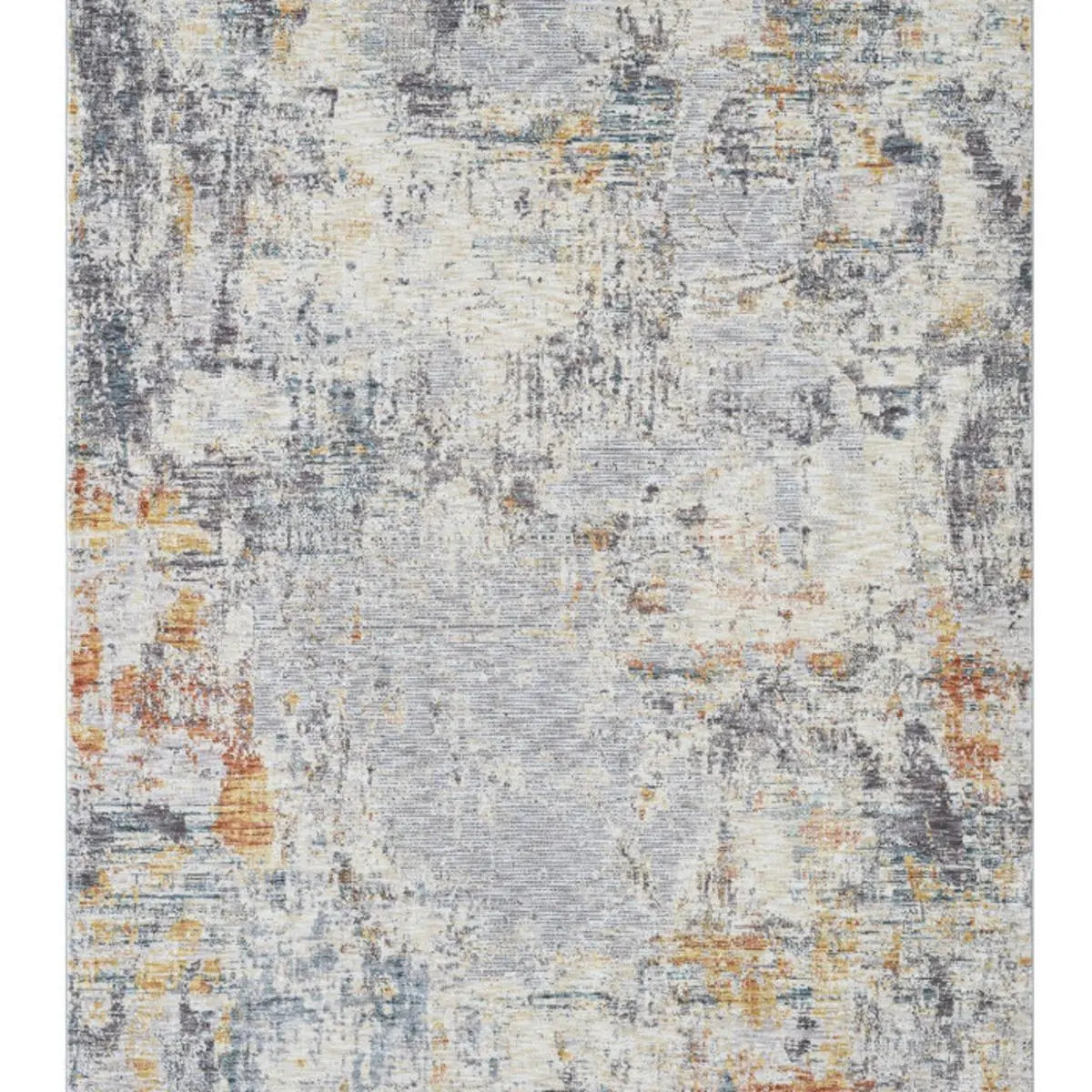 9' X 12' Gray and Ivory Abstract Area Rug Homeroots Home Decor