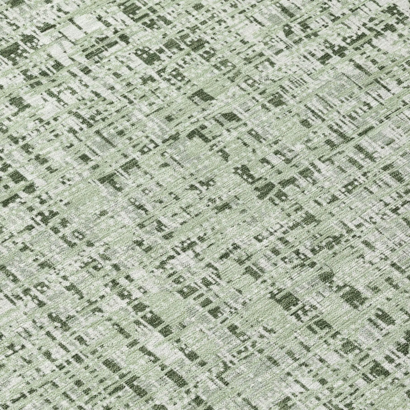 9' X 12' Green And Brown Abstract Washable Indoor Outdoor Area Rug Homeroots Outdoor
