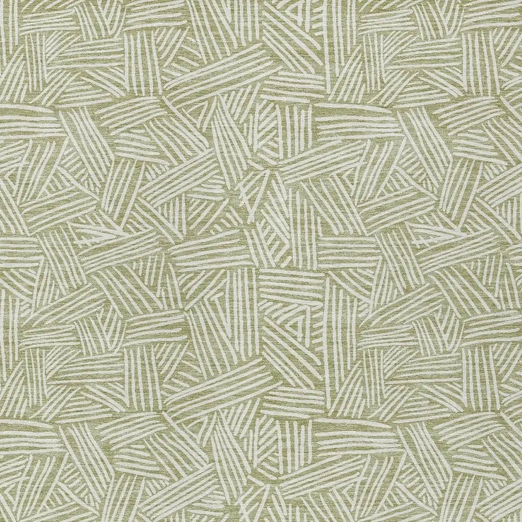 9' X 12' Green And Ivory Geometric Washable Indoor Outdoor Area Rug Homeroots Outdoor
