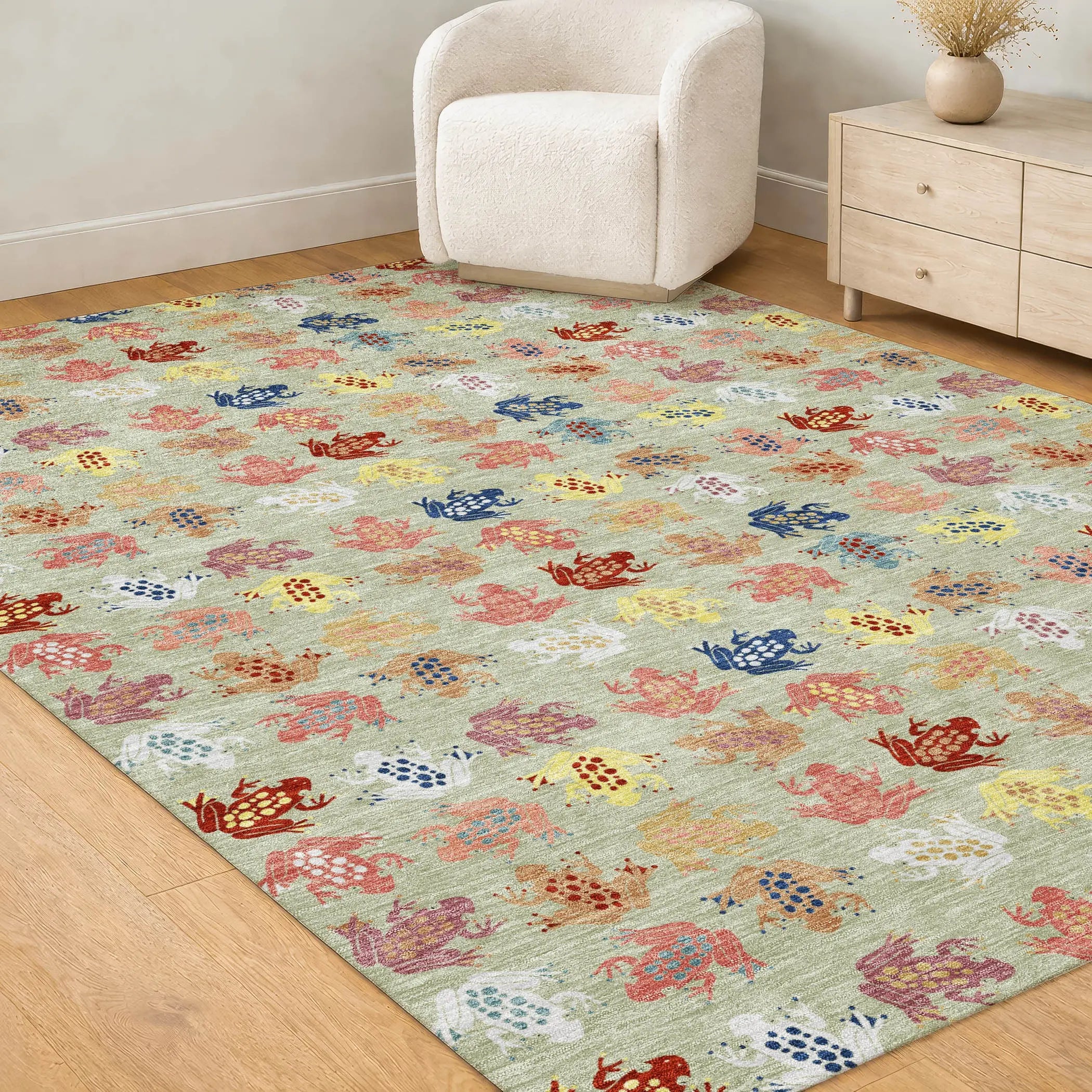 9' X 12' Green And Khaki Geometric Washable Indoor Outdoor Area Rug Homeroots Outdoor