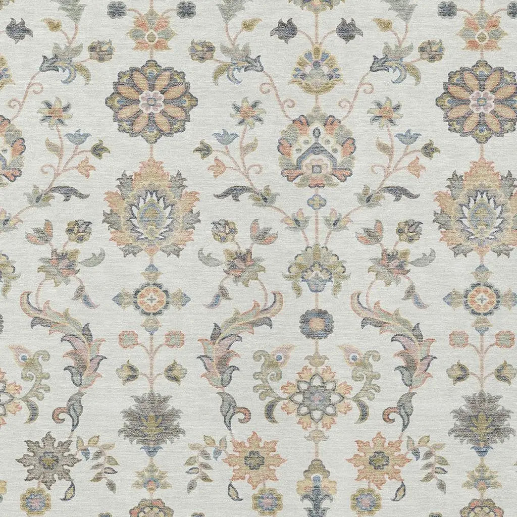 9' X 12' Ivory And Beige Abstract Washable Indoor Outdoor Area Rug Homeroots Outdoor