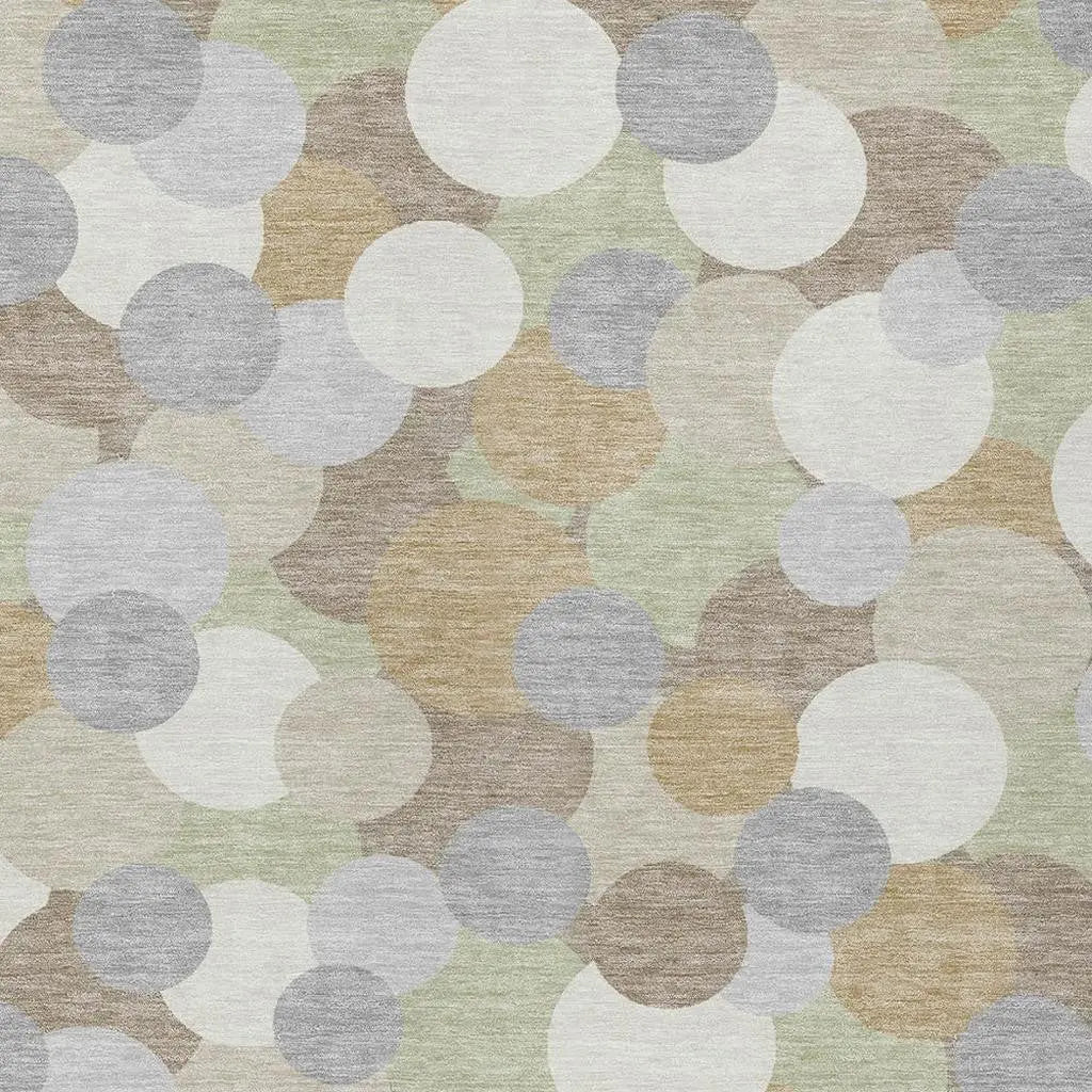9' X 12' Ivory And Beige Geometric Washable Indoor Outdoor Area Rug Homeroots Outdoor