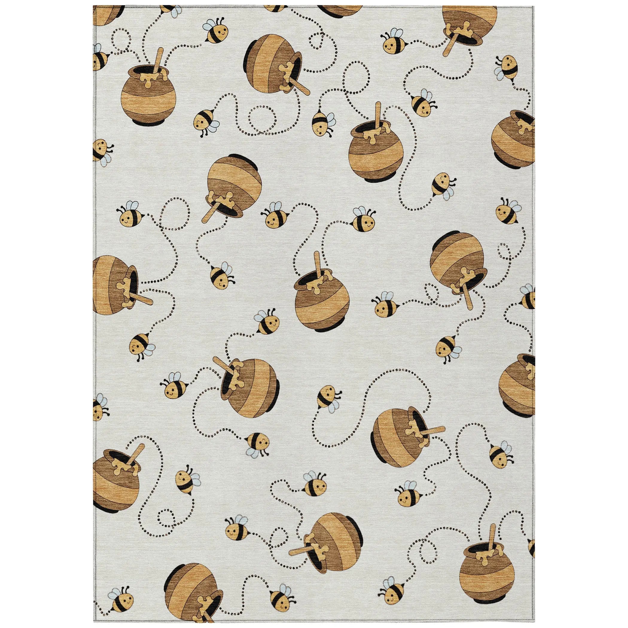 9' X 12' Ivory And Beige Geometric Washable Indoor Outdoor Area Rug Homeroots Outdoor